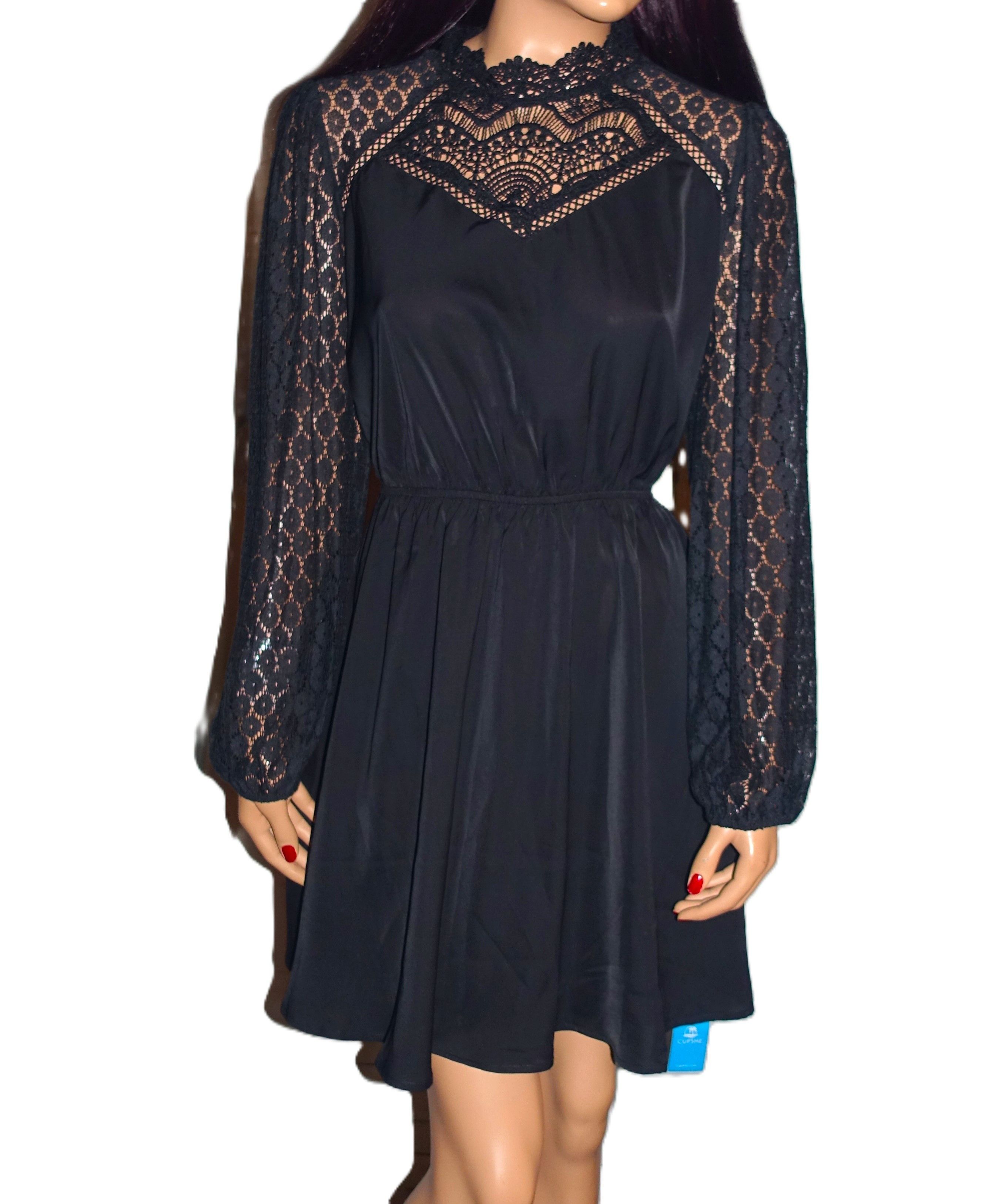 Other Cupshe Black Lace Dress L NWT Size L / US 10 / IT 46 - 1 Thumbnail