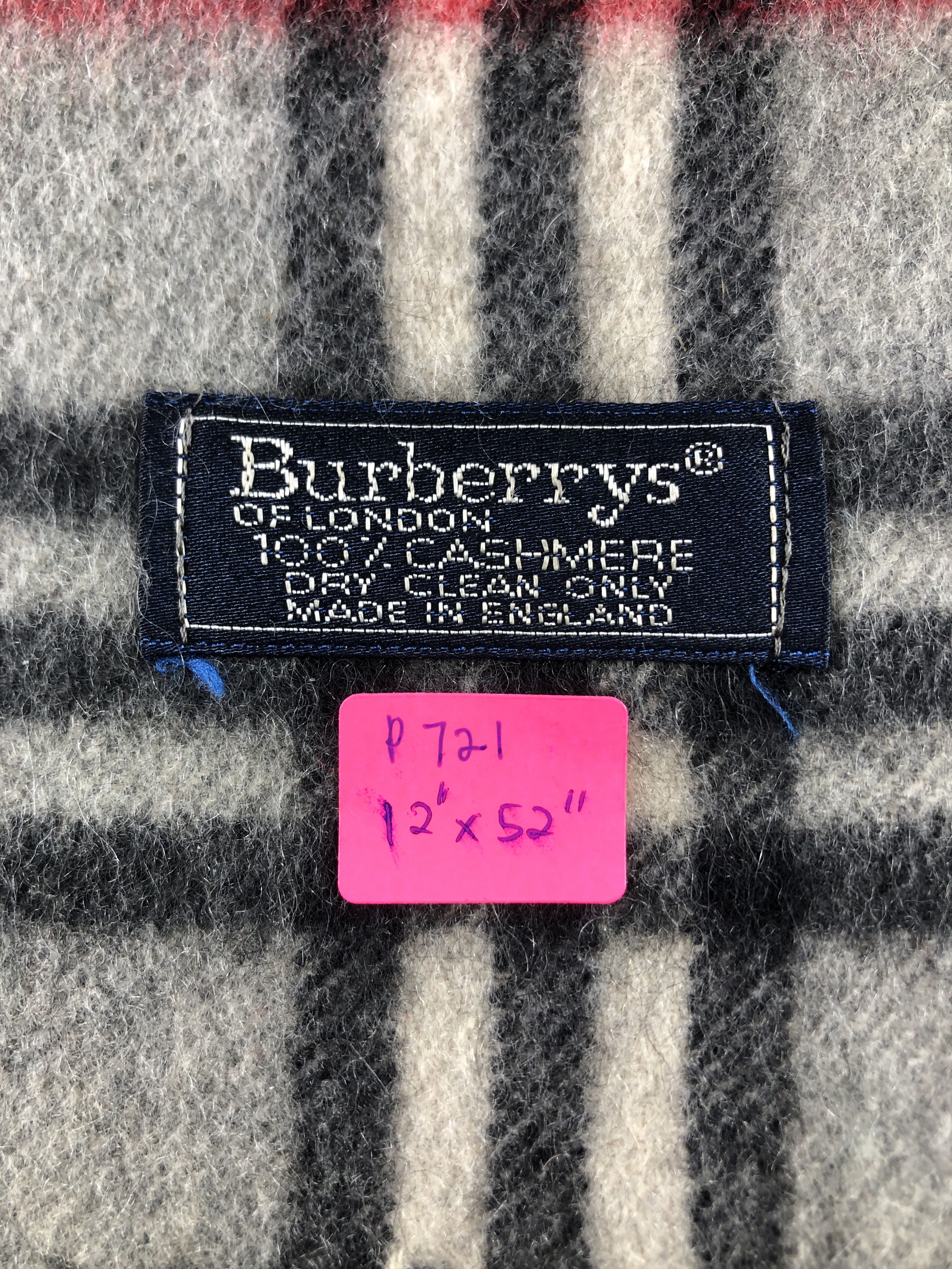 Burberry Burberry Cashmere Scarf / Muffler / Neckwear P721 Size ONE SIZE - 4 Thumbnail