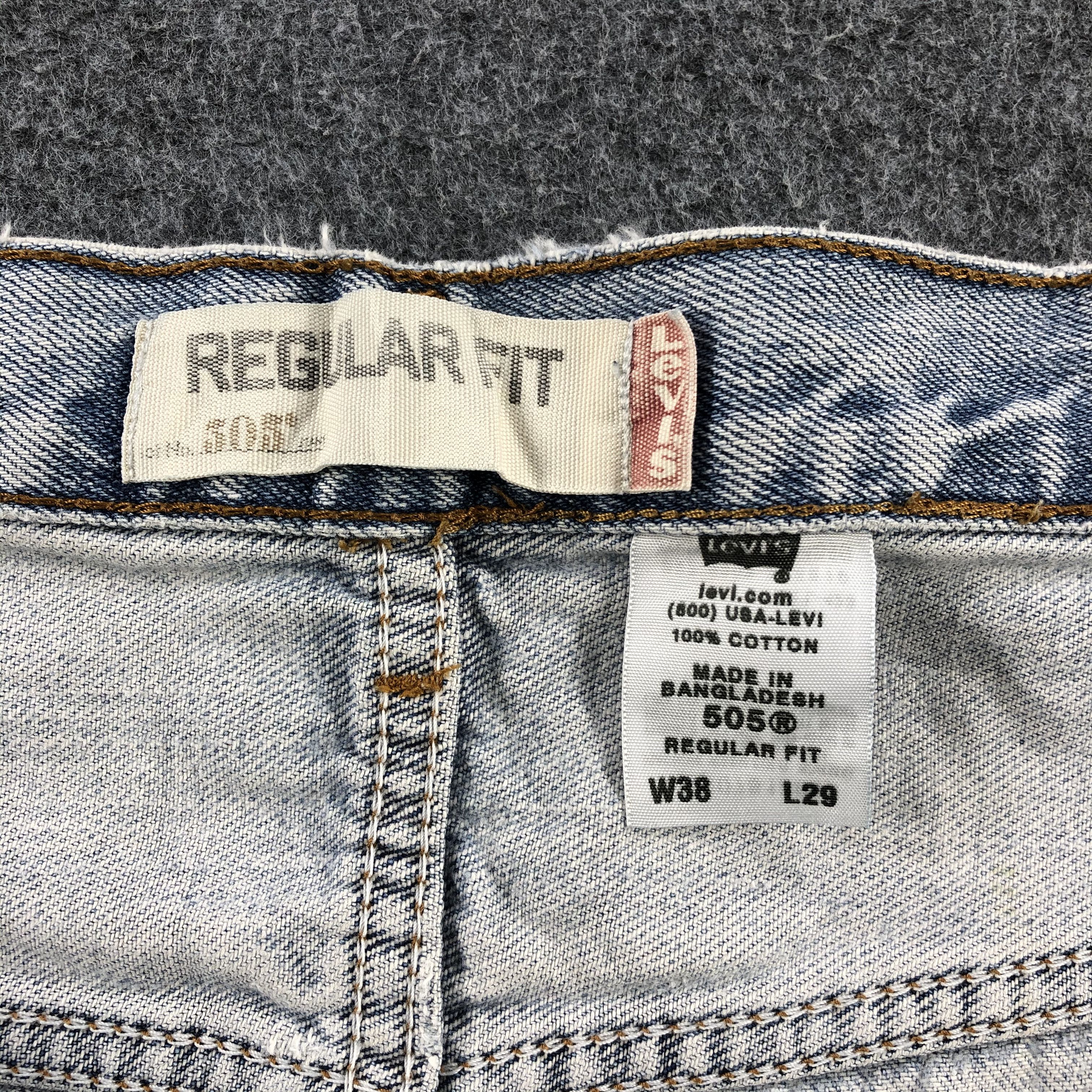 Levi's Light Washed Vintage Levis 505 Jeans-J979 Size US 36 / EU 52 - 10 Thumbnail