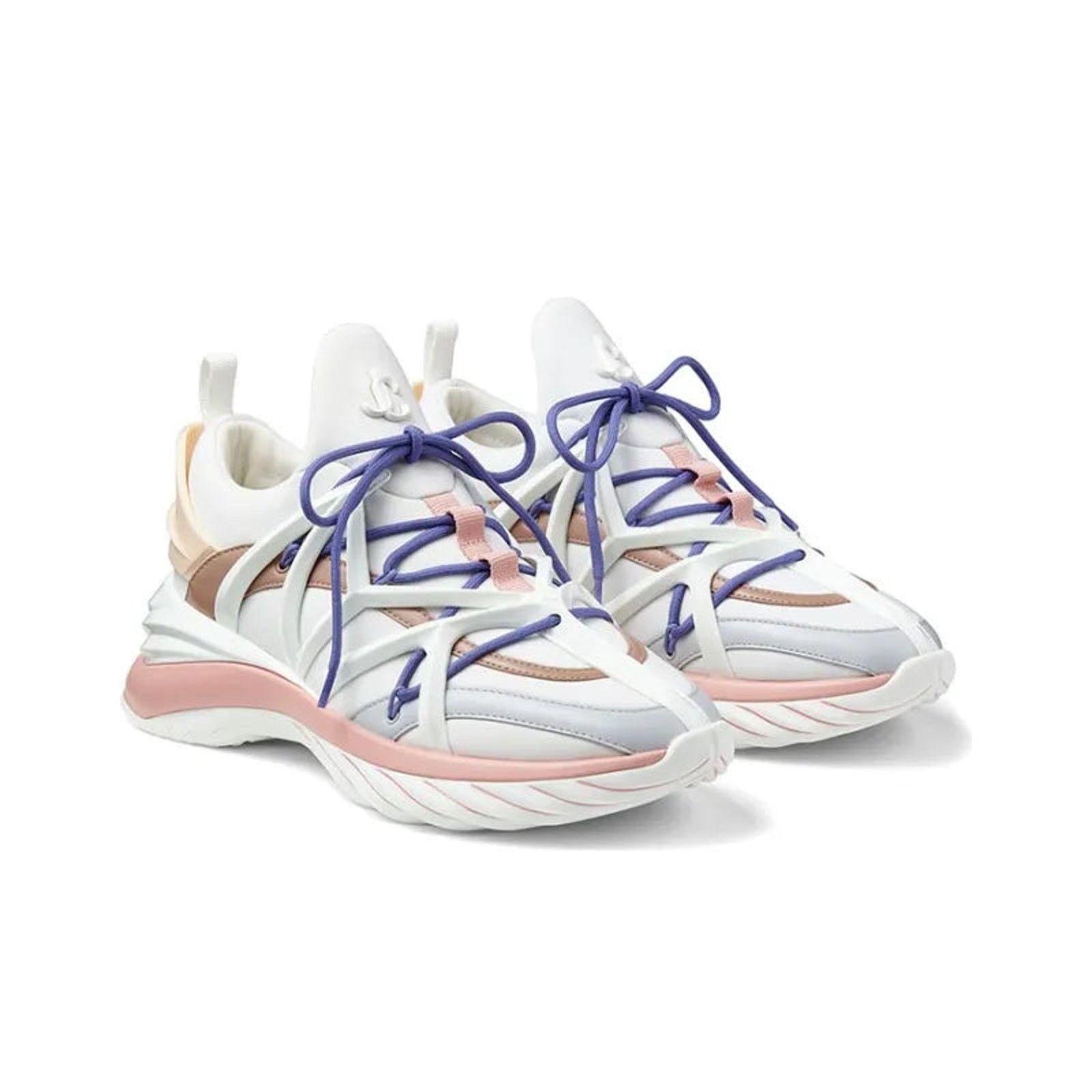 Jimmy Choo Jimmy Choo Cosmos Sneaker WhiteBallet Pink Mix US6.5/Euro 37 Size US 6.5 / IT 36.5 - 1 Thumbnail