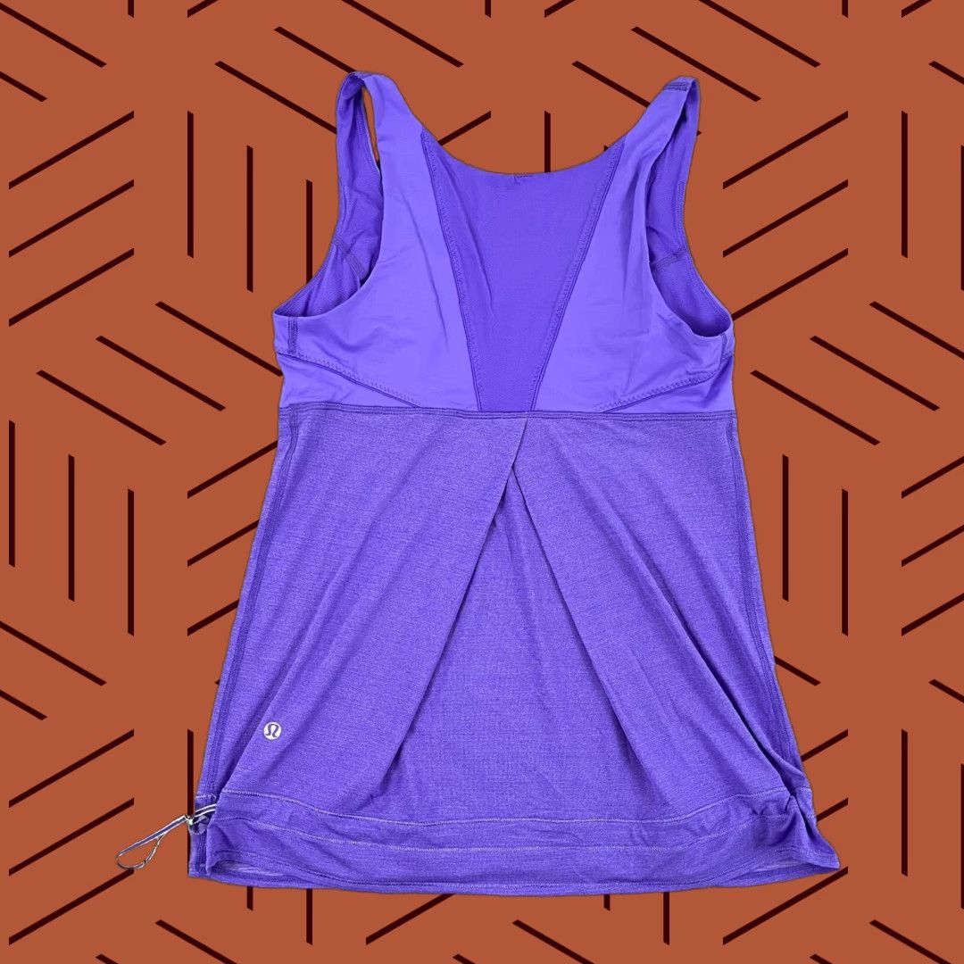Lululemon Lululemon Ta Ta Topper Tank Top Womens Size 2/4 Purple Cinched Performance Gym Size XS / US 0-2 / IT 36-38 - 1 Thumbnail