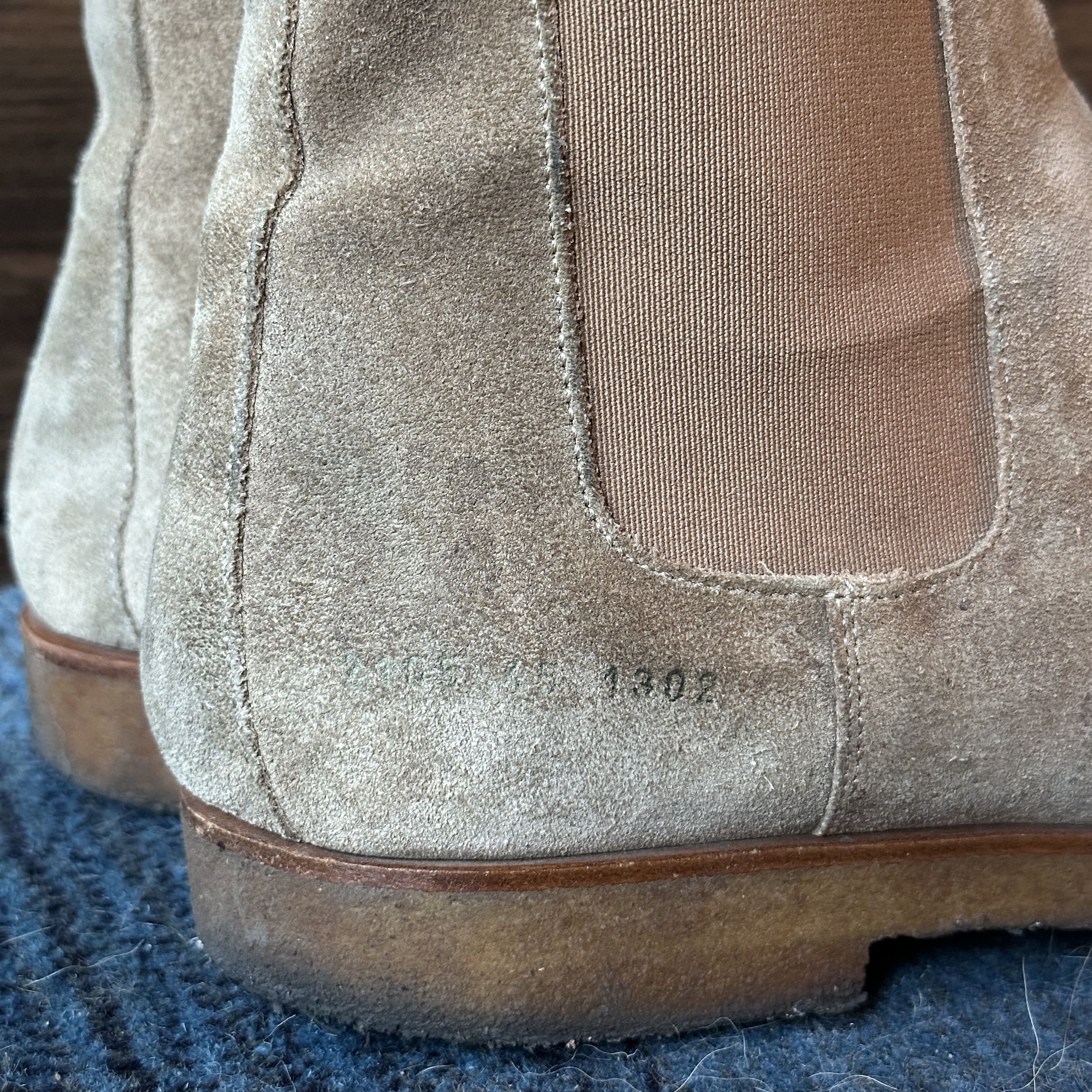 Common Projects Tan Suede Chelsea Boot Size US 12 / EU 45 - 2 Thumbnail