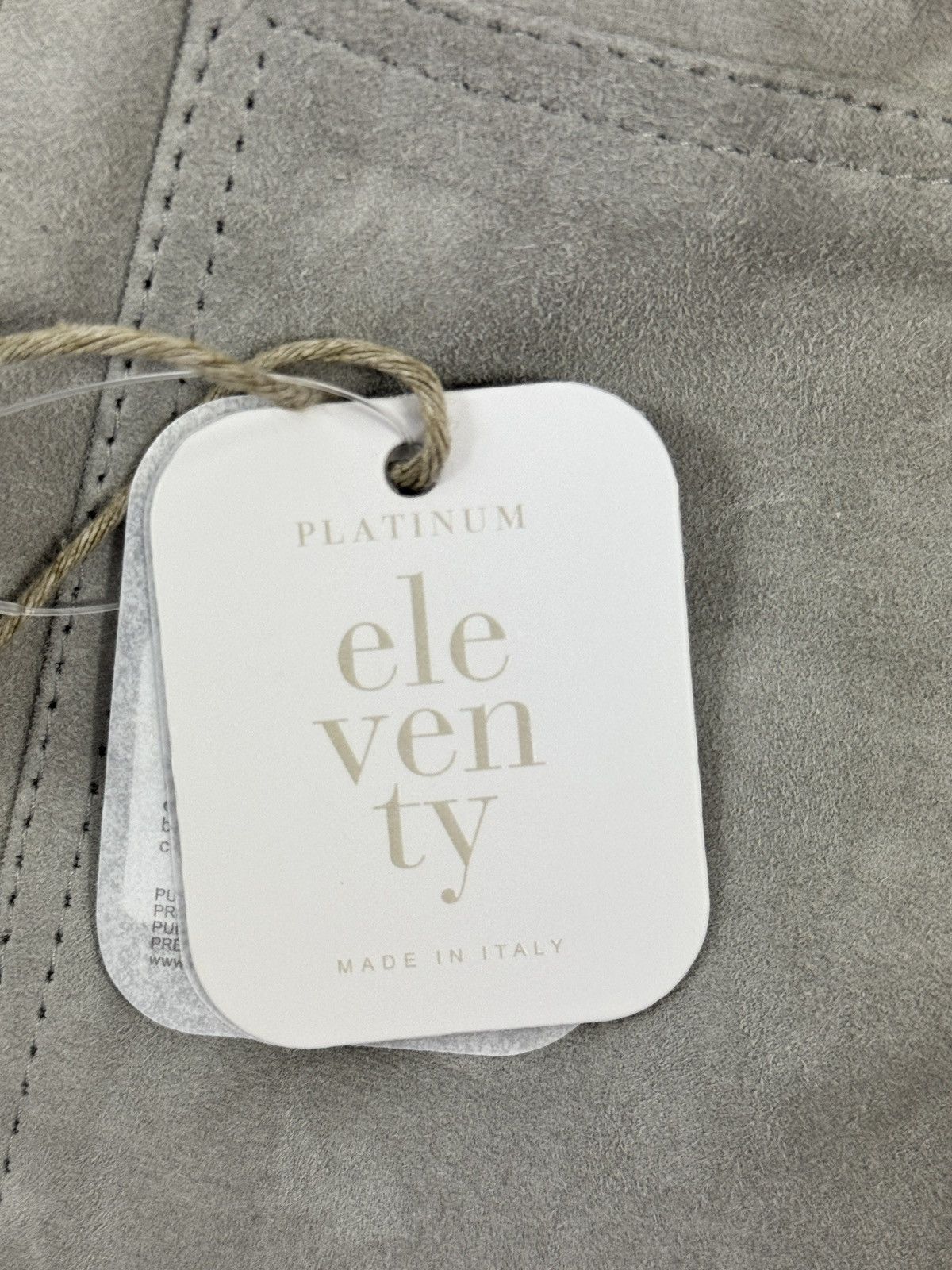 Eleventy Two-Buttoned-Pockets Suede Regular-Fit Leather Jacket Size US XL / EU 56 / 4 - 8 Thumbnail