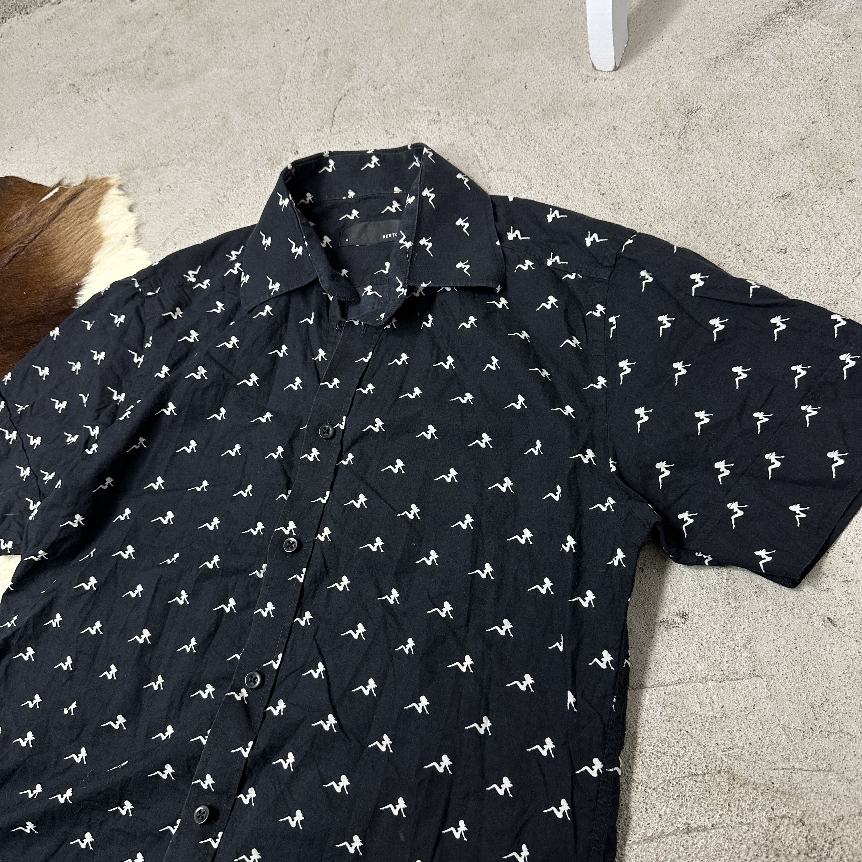 Vintage Vintage Streetwear Skater Bertoni Ladies Printed Shirt Y2K Size US M / EU 48-50 / 2 - 3 Thumbnail
