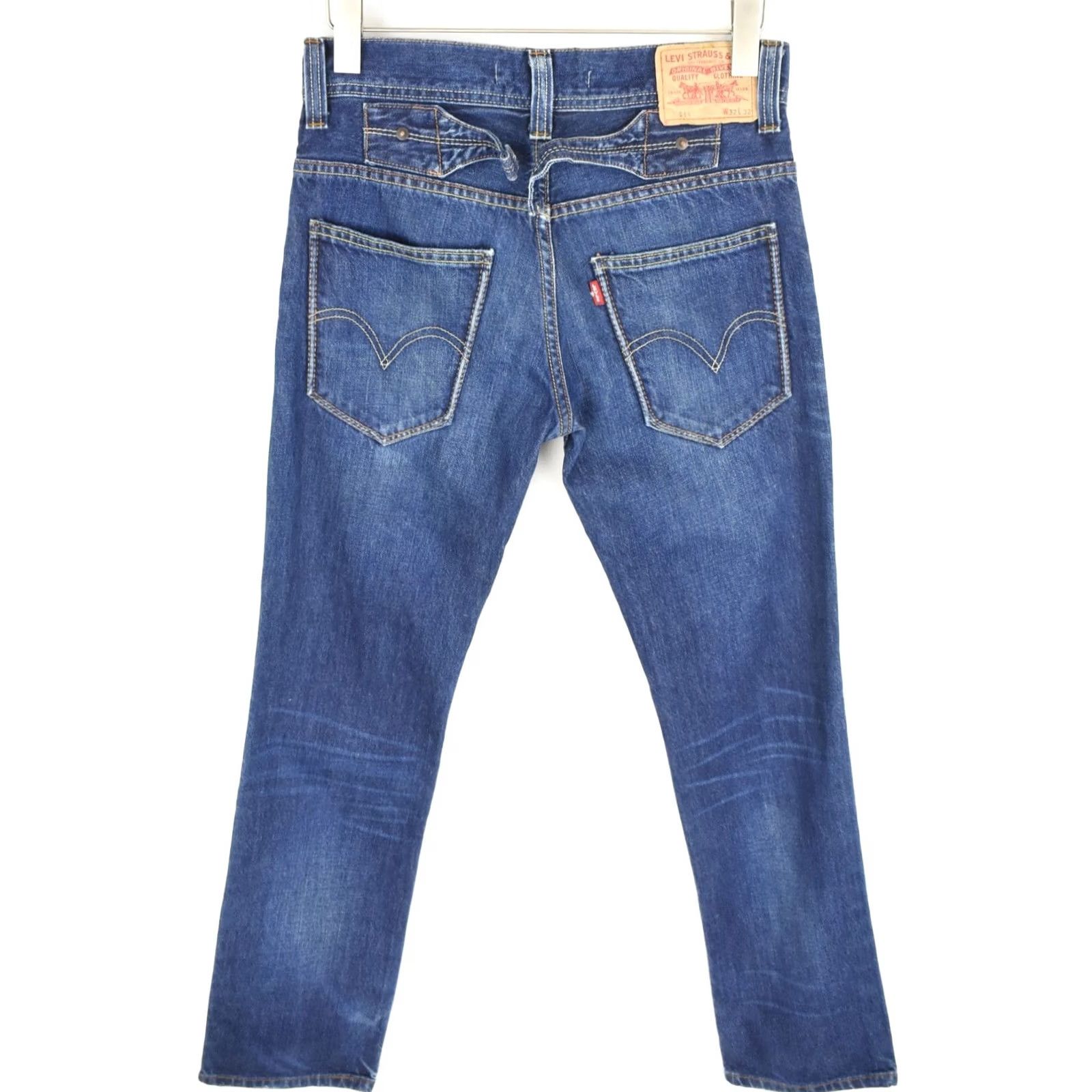 Levi's Levi's 511 Slim Fit Jeans Men's W32/L32 Blue Denim Zip Fly Pants Faded Whiskers Size US 32 / EU 48 - 2 Thumbnail