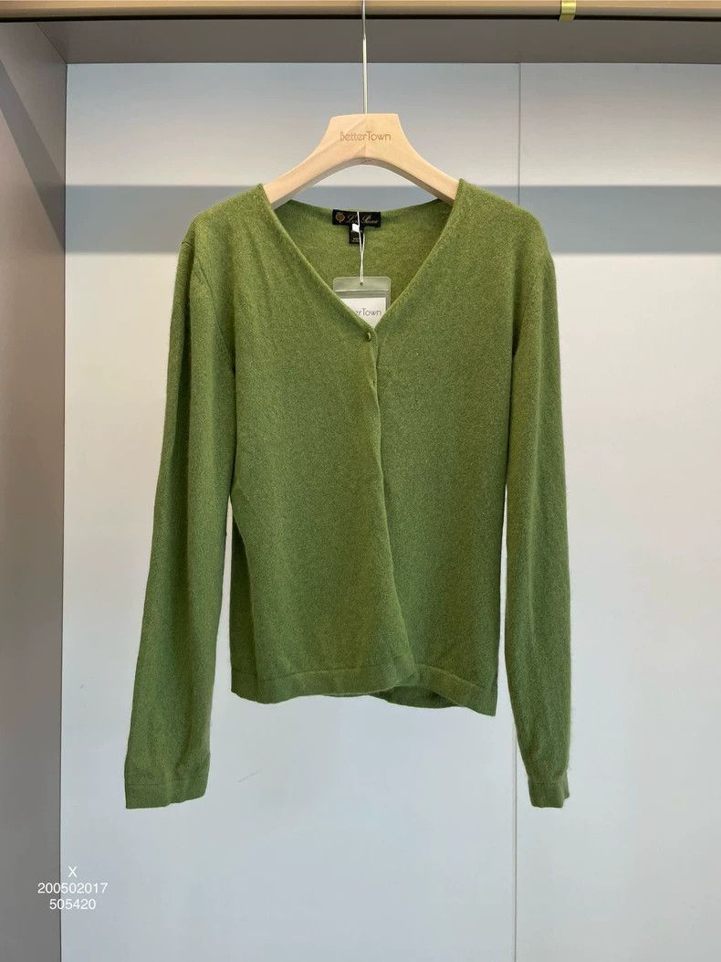 Loro Piana LORO PIANA Green cashmere sweater Size M / US 6-8 / IT 42-44 - 1 Thumbnail