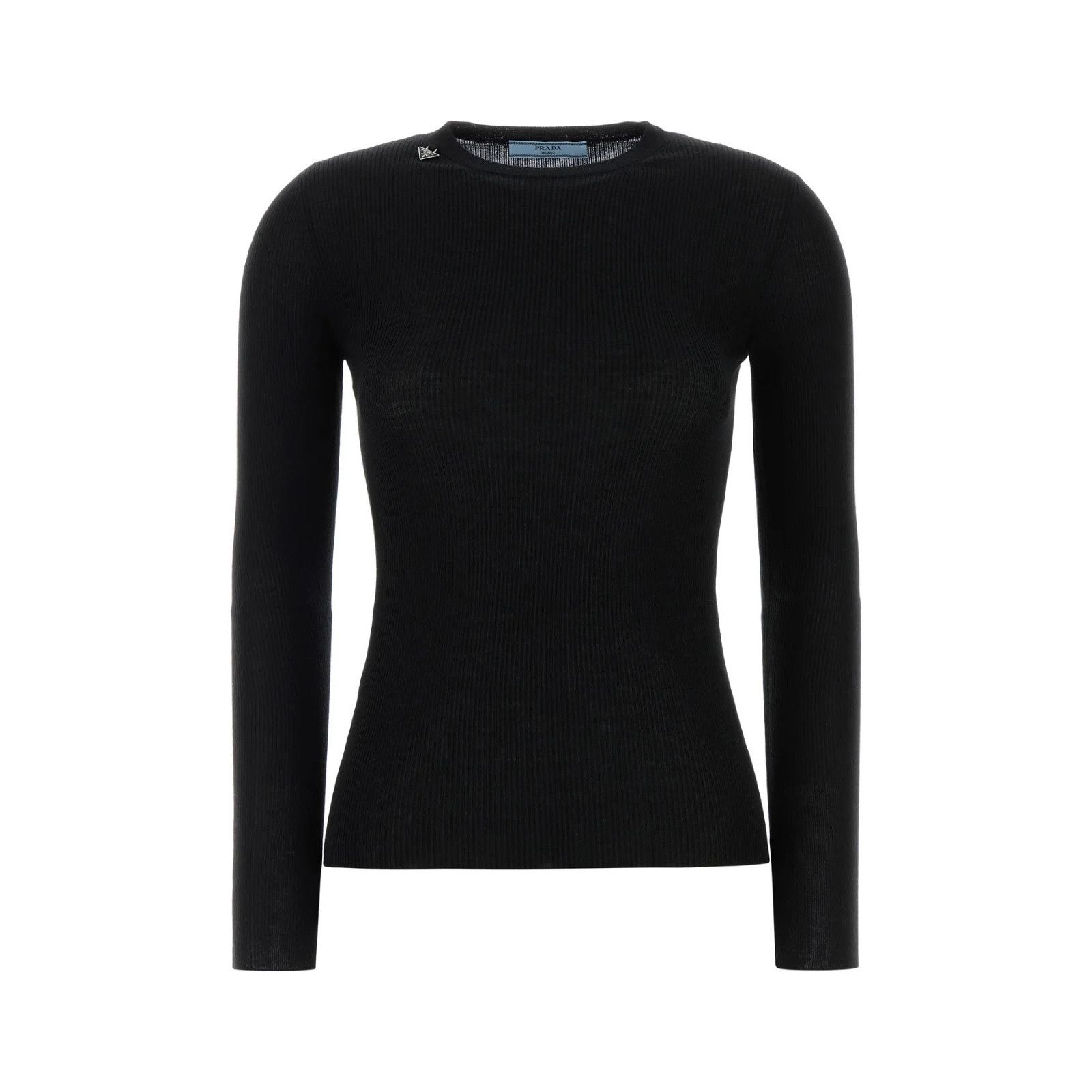 Prada PRADA Black Wool Sweater New & Authentic (Women's size:12;) Size XL / US 12-14 / IT 48-50 - 1 Thumbnail