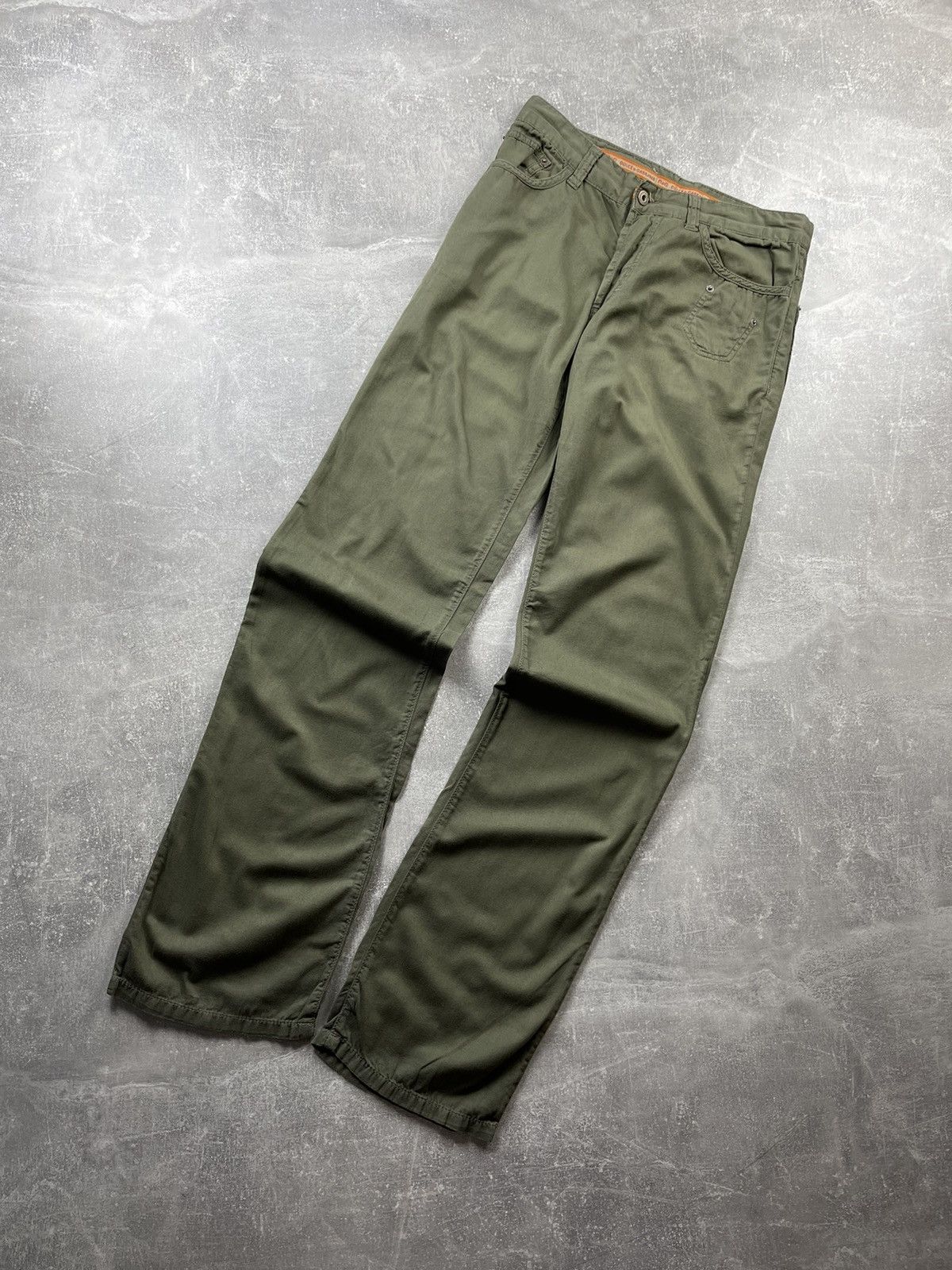 Dolce & Gabbana Dolce & Gabbana Vintage Green Distressed Logo Patch Pants Size US 32 / EU 48 - 7 Thumbnail