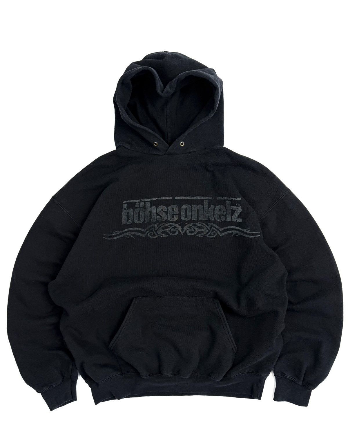 Band Tees 00s Bohse Onkelz Vintage Rock Band Hoodie Skull Cross Print Size US XL / EU 56 / 4 - 2 Thumbnail