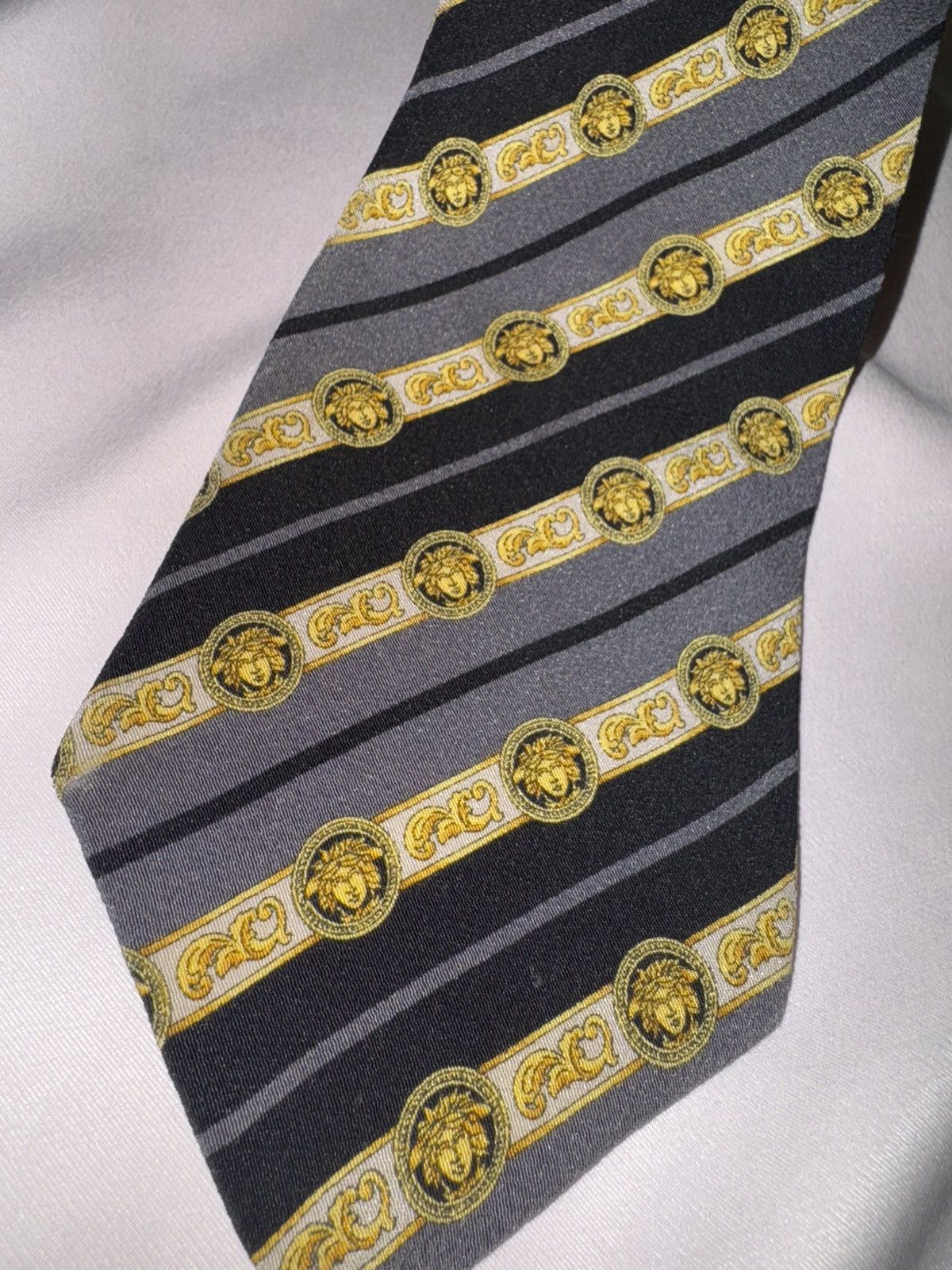 Japanese Brand × Versace × Vintage Gianni Versace Classic Style Neck Tie Vintage 90s Size ONE SIZE - 5 Thumbnail