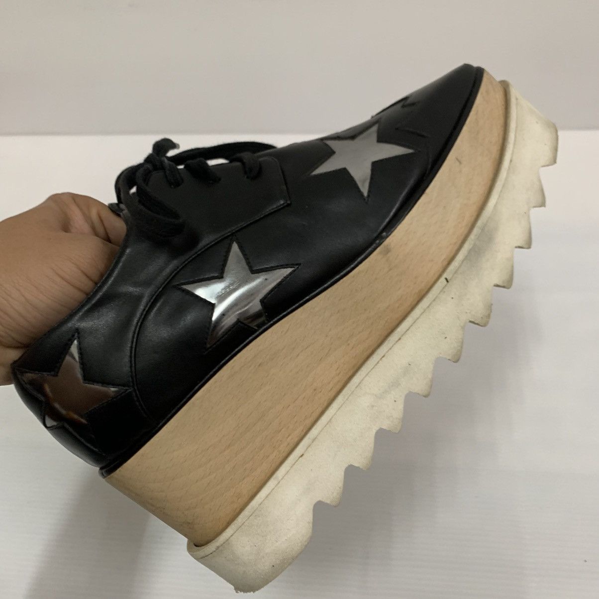 Stella McCartney Authentic Stella McCartney Leather Black Shoes Size US 5.5 / IT 35.5 - 5 Thumbnail