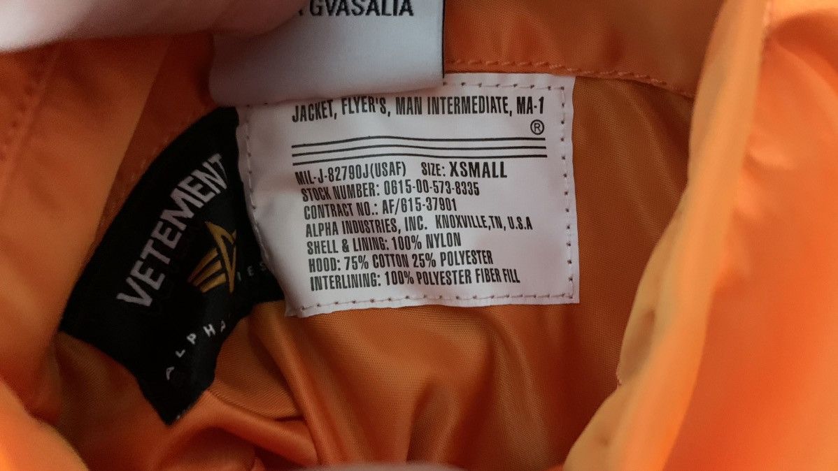 Alpha Industries × Vetements Vetements x Alpha industries 2018 tribal ma-1 bomber jacket Size US XXL / EU 58 / 5 - 8 Thumbnail