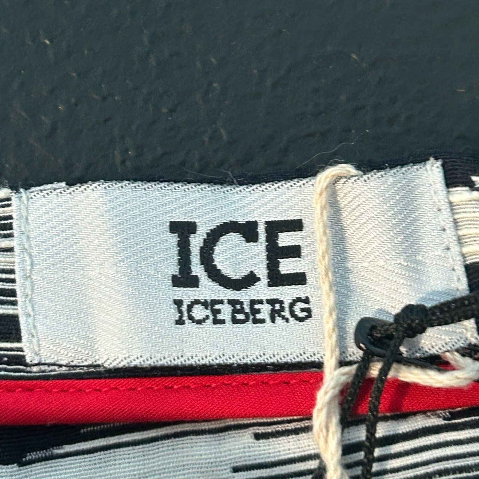 Iceberg ICE Iceberg Skirt Black White Cotton Pockets NWT 46/10 Size 32" / US 10 / IT 46 - 3 Thumbnail