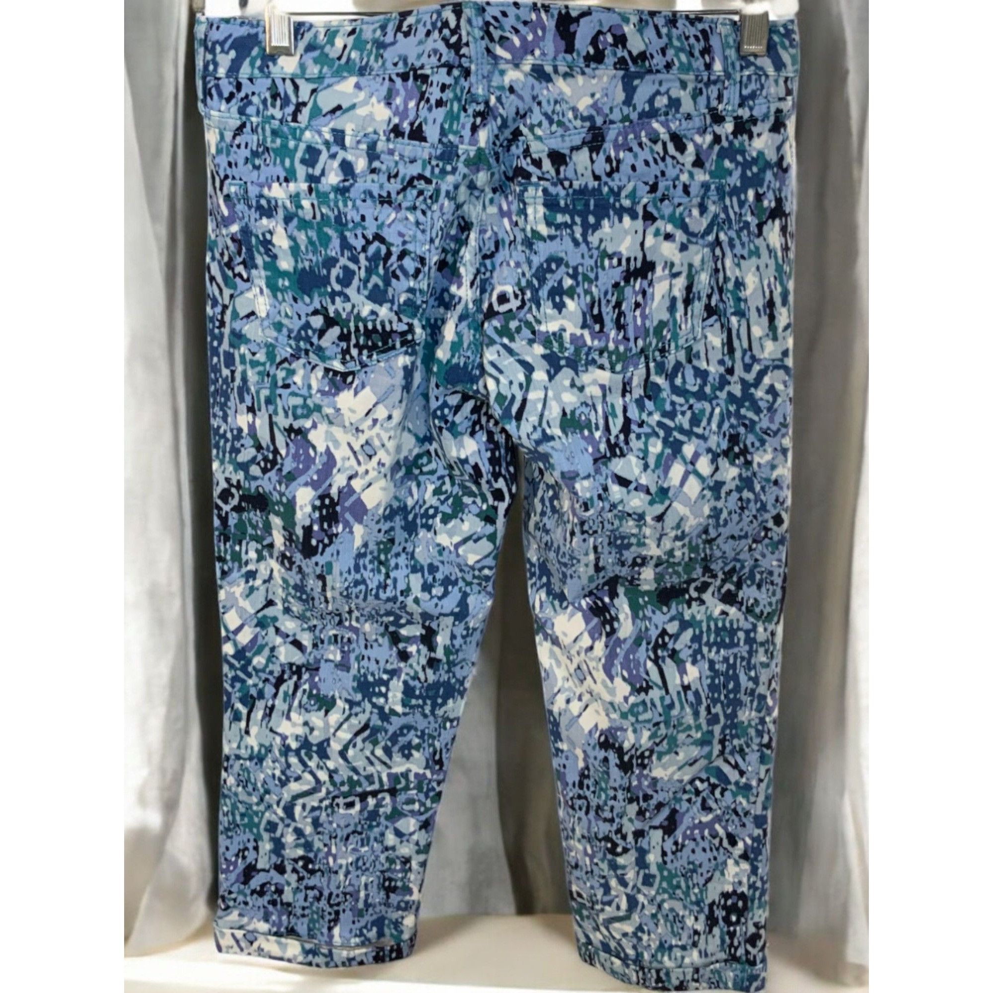 Nine West Nine West Multicolor Stretch Chrystie Straight Leg Capris 4 Size 27" / US 4 / IT 40 - 6 Thumbnail