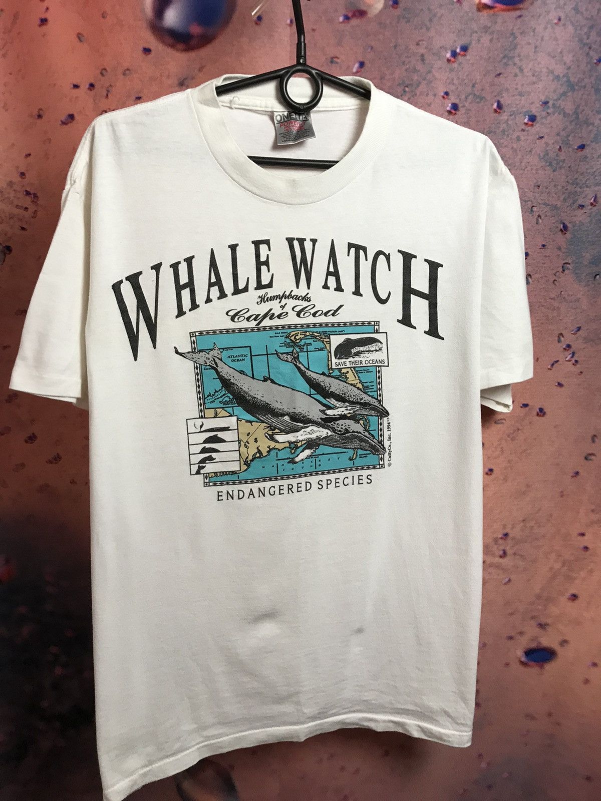 Vintage Vintage 90s Whale Watch Hawaii Nature Graphic T Shirt Size US L / EU 52-54 / 3 - 2 Thumbnail