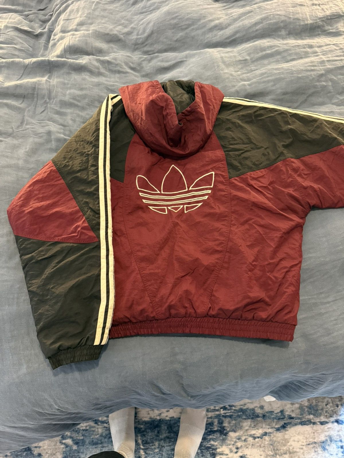 Adidas Vintage Y2K 90s Rare Red Adidas Winter Jacket XL Size US XL / EU 56 / 4 - 3 Thumbnail