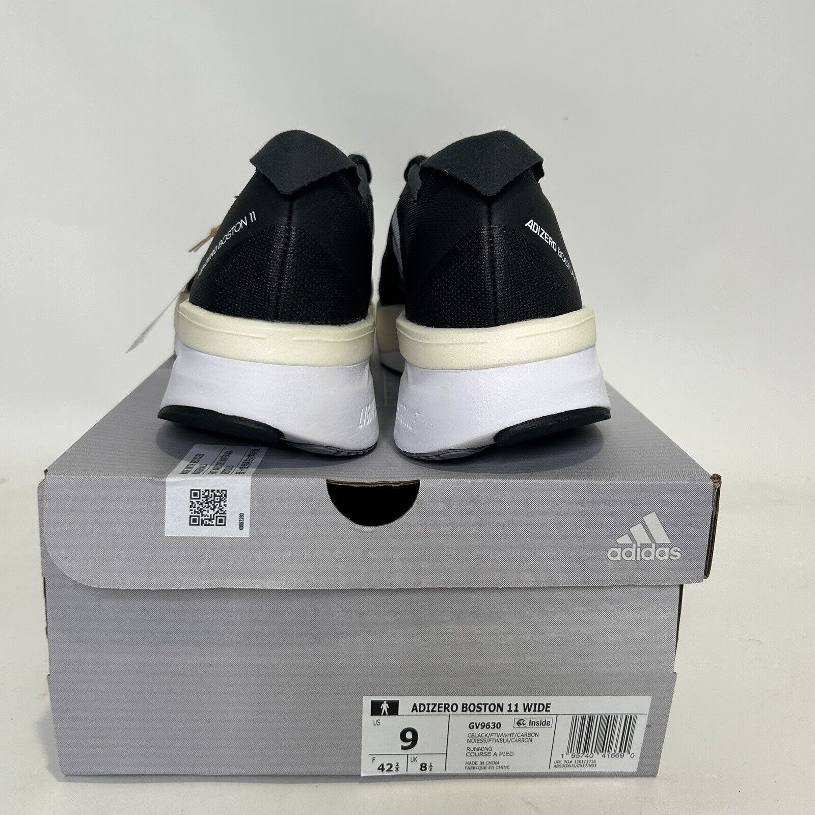 Adidas Adidas Adizero Boston 11 Marathon Shoes “Black Sail” 2024 Size US 9 / EU 42 - 4 Thumbnail