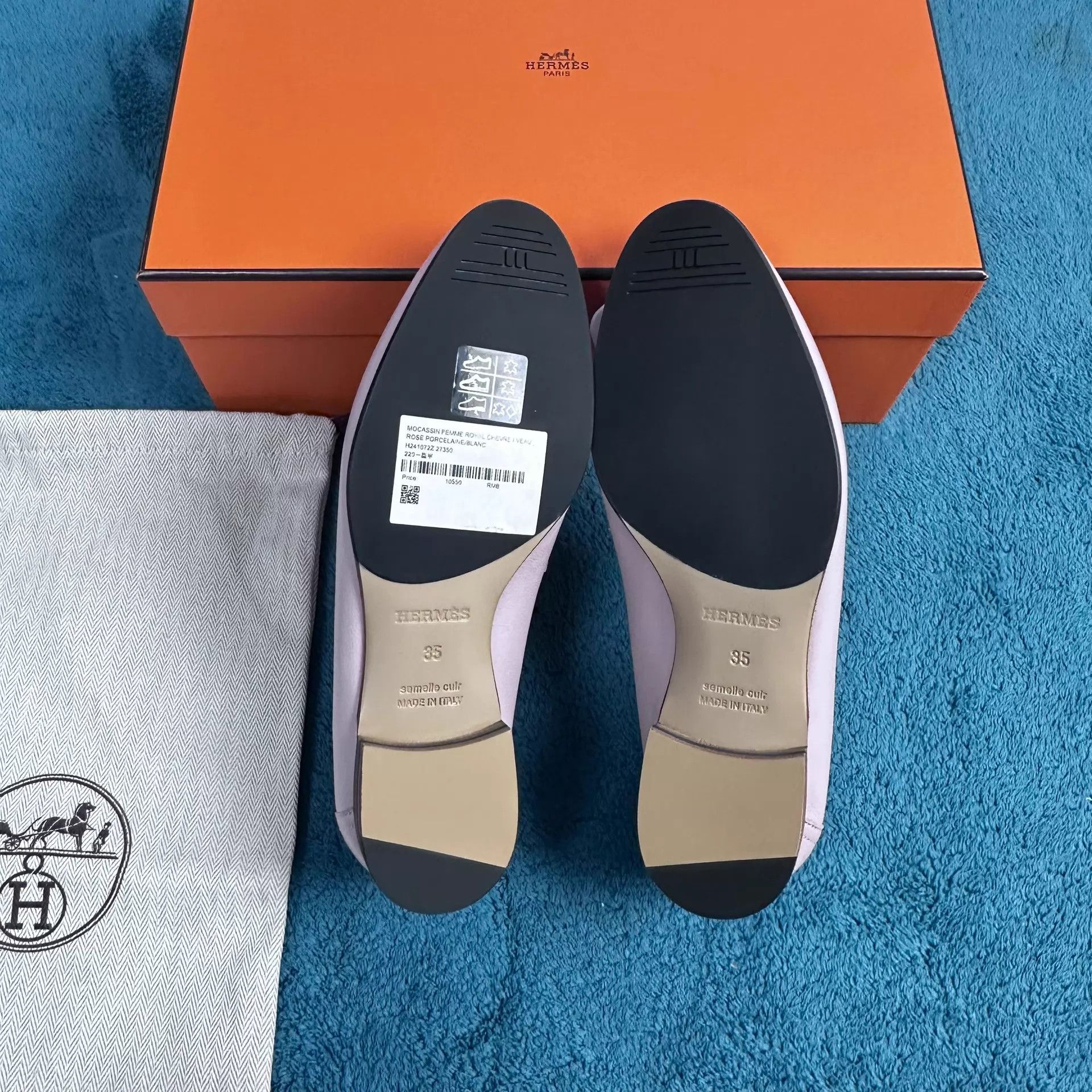Hermes Hermès Royal Calfskin Loafer Pink 35 EU Size US 4.5 / IT 34.5 - 5 Thumbnail
