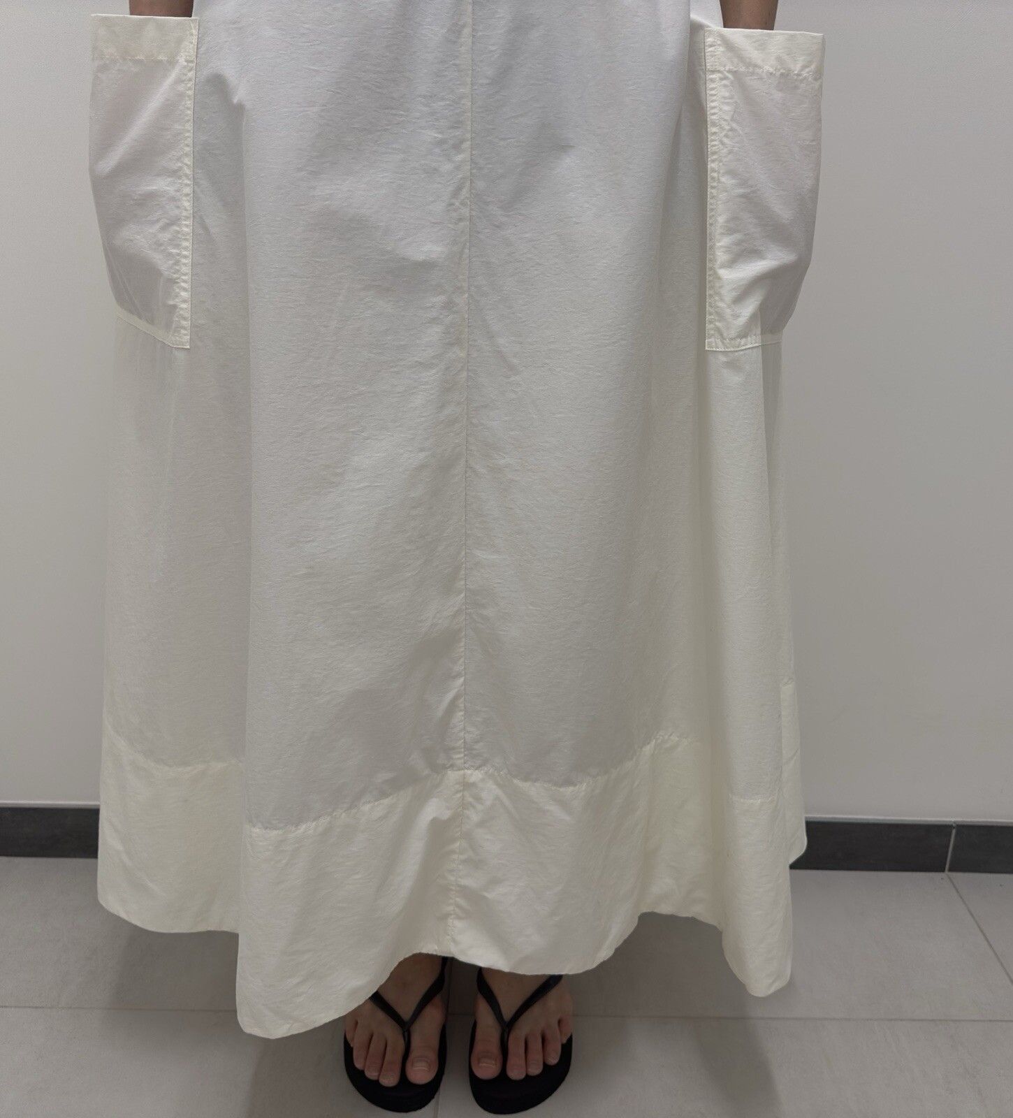 Deveaux Deveaux New York Poplin Midi Daisy Self-Tie Dress Oversized Size ONE SIZE - 9 Thumbnail