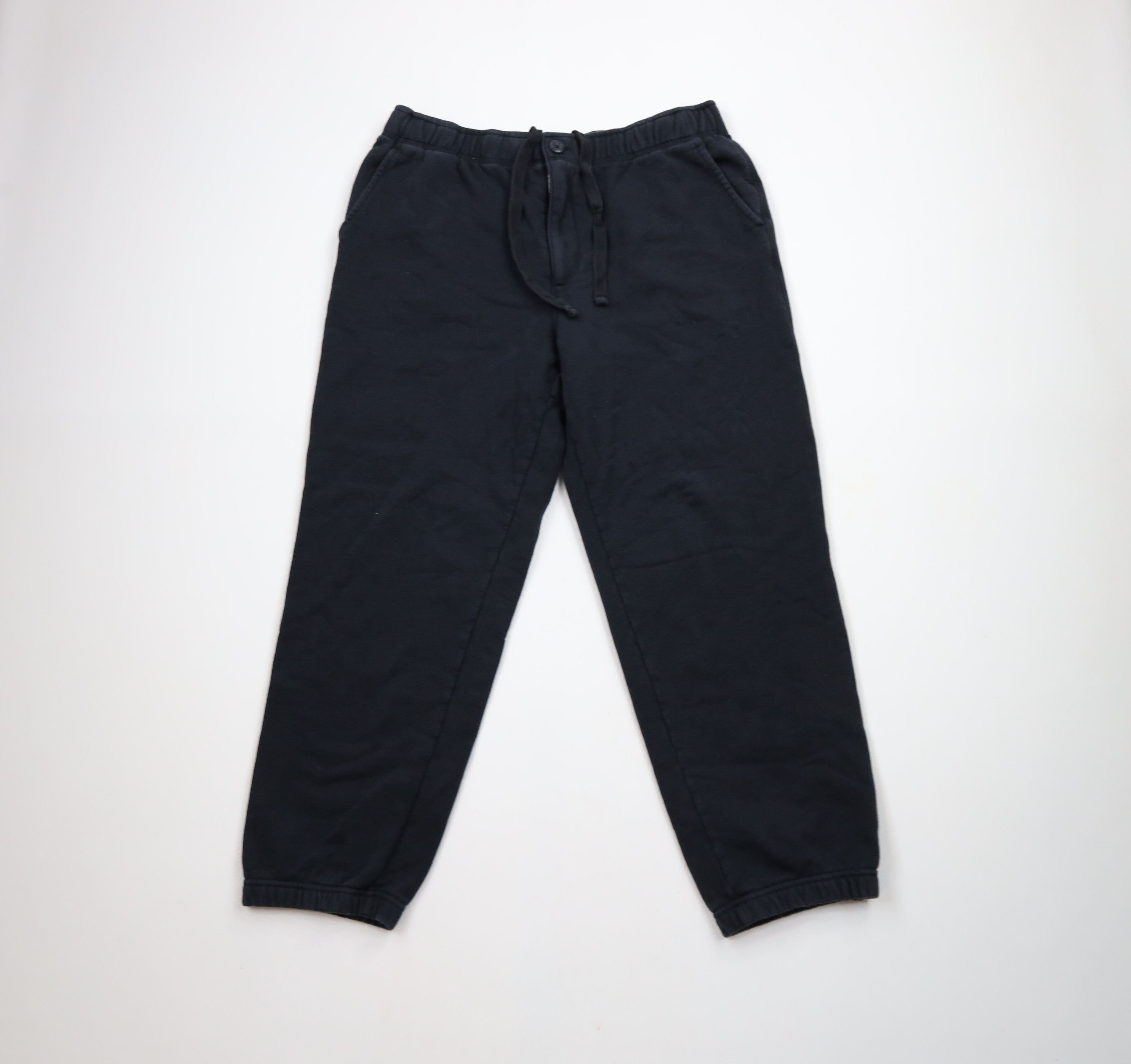 L.L. Bean × Vintage Vintage LL Bean Blank Heavyweight Sweatpants Joggers Black Size US 36 / EU 52 - 1 Thumbnail