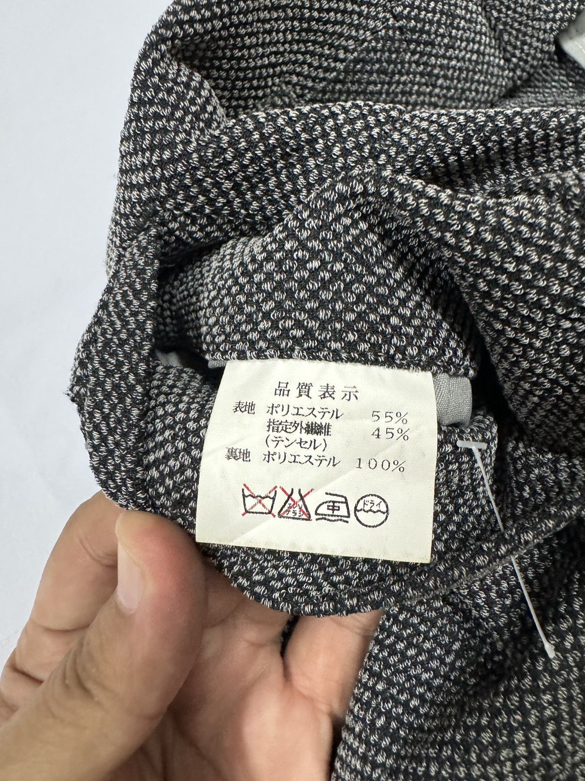 Kansai Yamamoto Vtg🔥90’s Kansai Man Casual Salt & Pepper Pants Size US 34 / EU 50 - 15 Thumbnail