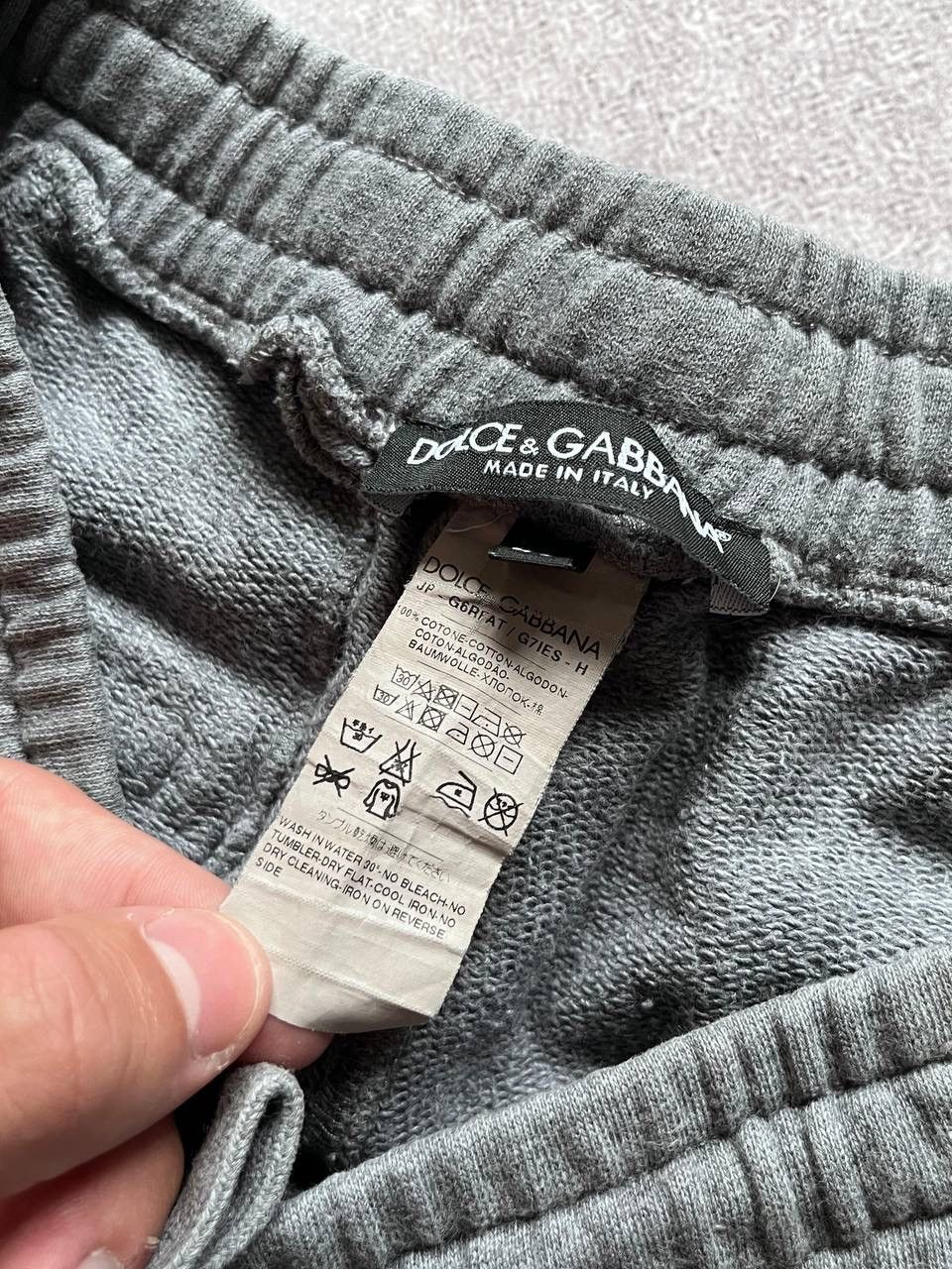 Dolce & Gabbana × Vintage Vintage Dolce & Gabbana Crown Cotton Track Pants M Size US 32 / EU 48 - 8 Thumbnail
