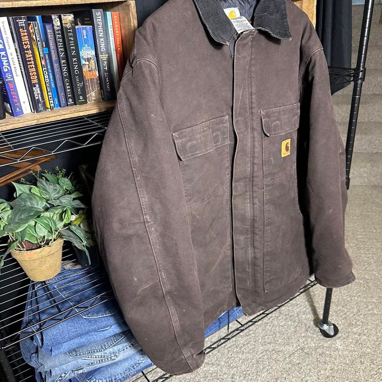Carhartt Carhartt C26 DKB Dark Brown Chore Jacket Mens XL Arctic Coat Size US XL / EU 56 / 4 - 2 Thumbnail