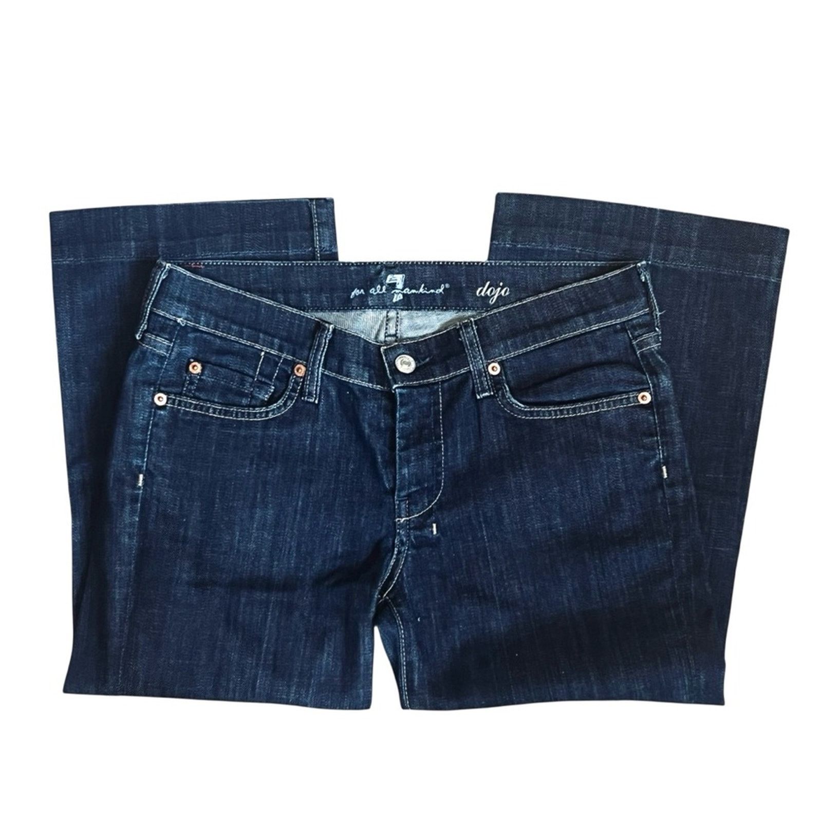 7 For All Mankind 7 For All Mankind Dojo Women’s Sz 28 Crop Jeans Dark Wash Size 28" / US 6 / IT 42 - 4 Thumbnail