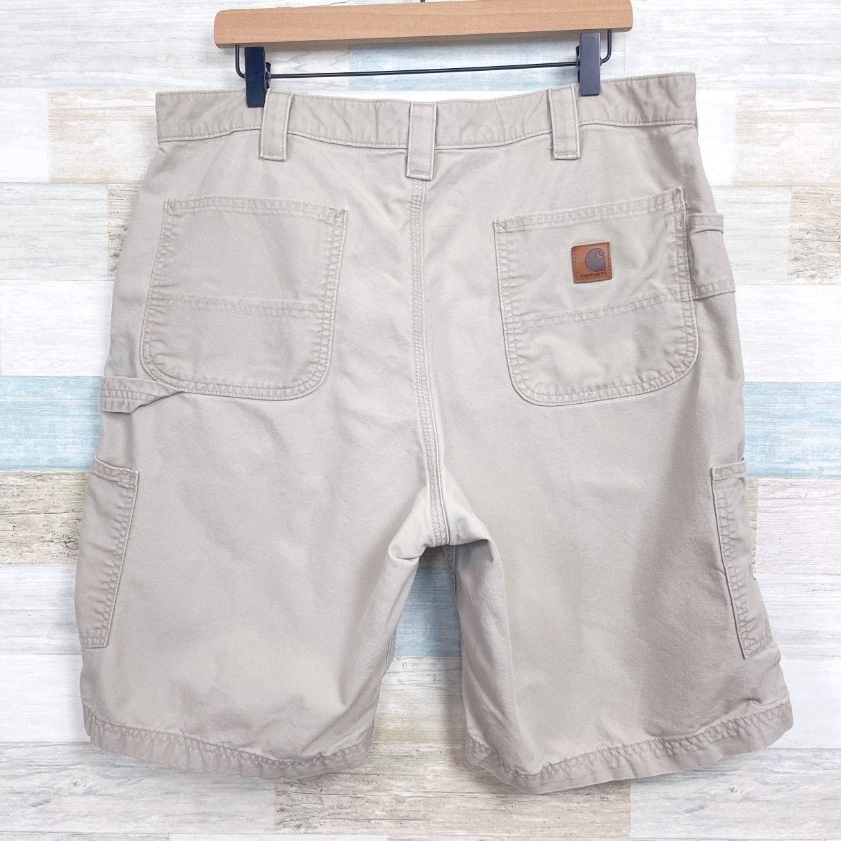 Carhartt Carhartt Canvas Cargo Work Shorts Tan Original Fit Men 38x10 Size US 38 / EU 54 - 4 Thumbnail