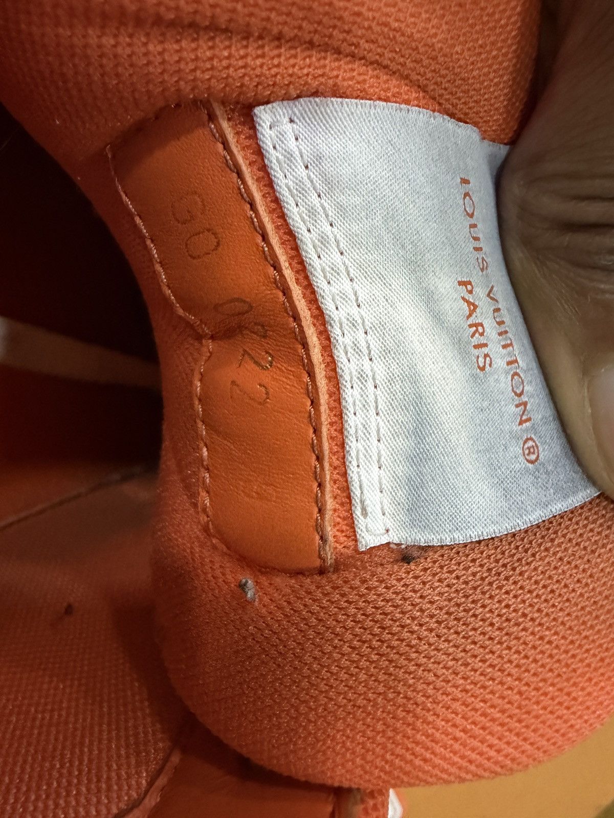 Louis Vuitton Louis Vuitton Trainer -Orange Monogram Denim Size US 10 / EU 43 - 13 Thumbnail