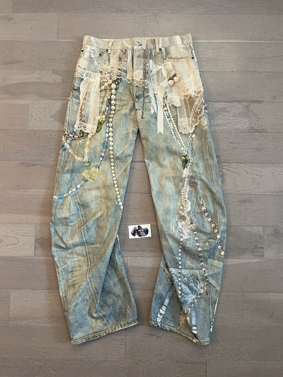 Acne Studios Acne Studios Keychain Trompe Loose Fit Jeans - 2006M Size US 34 / EU 50 - 2 Thumbnail