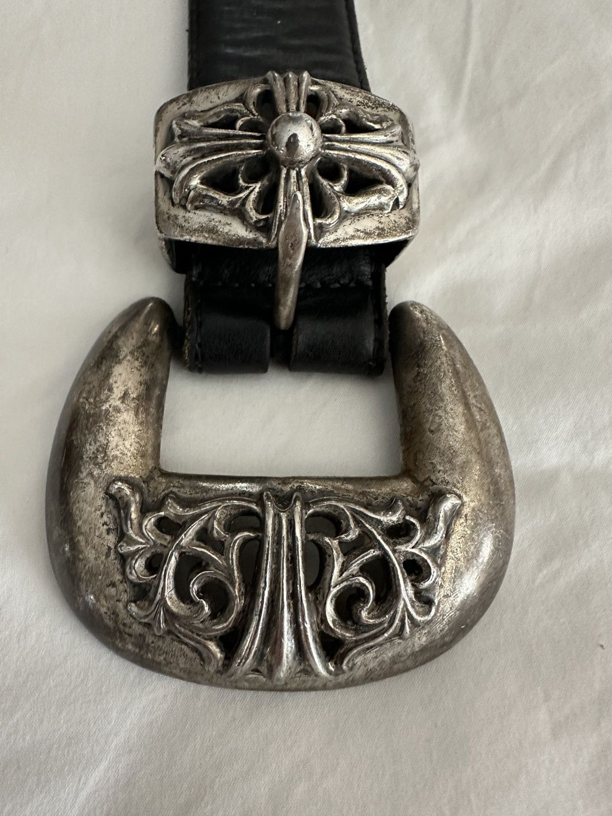 Chrome Hearts Vintage Chrome Hearts 3 piece Western belt 1989 Size 28 - 5 Thumbnail