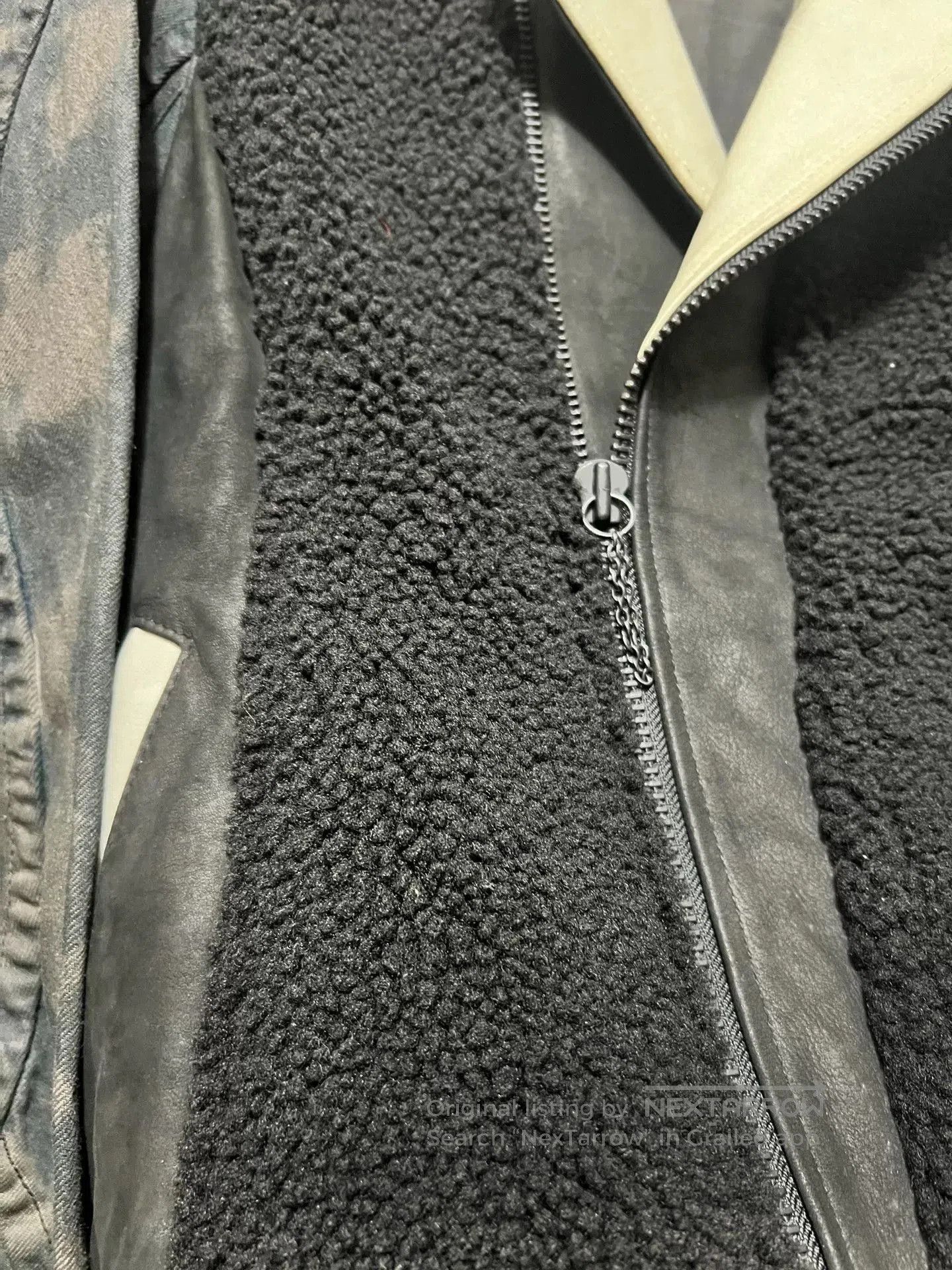 SIVA Siva Dark Fur Leather Jacket. Size US L / EU 52-54 / 3 - 5 Thumbnail