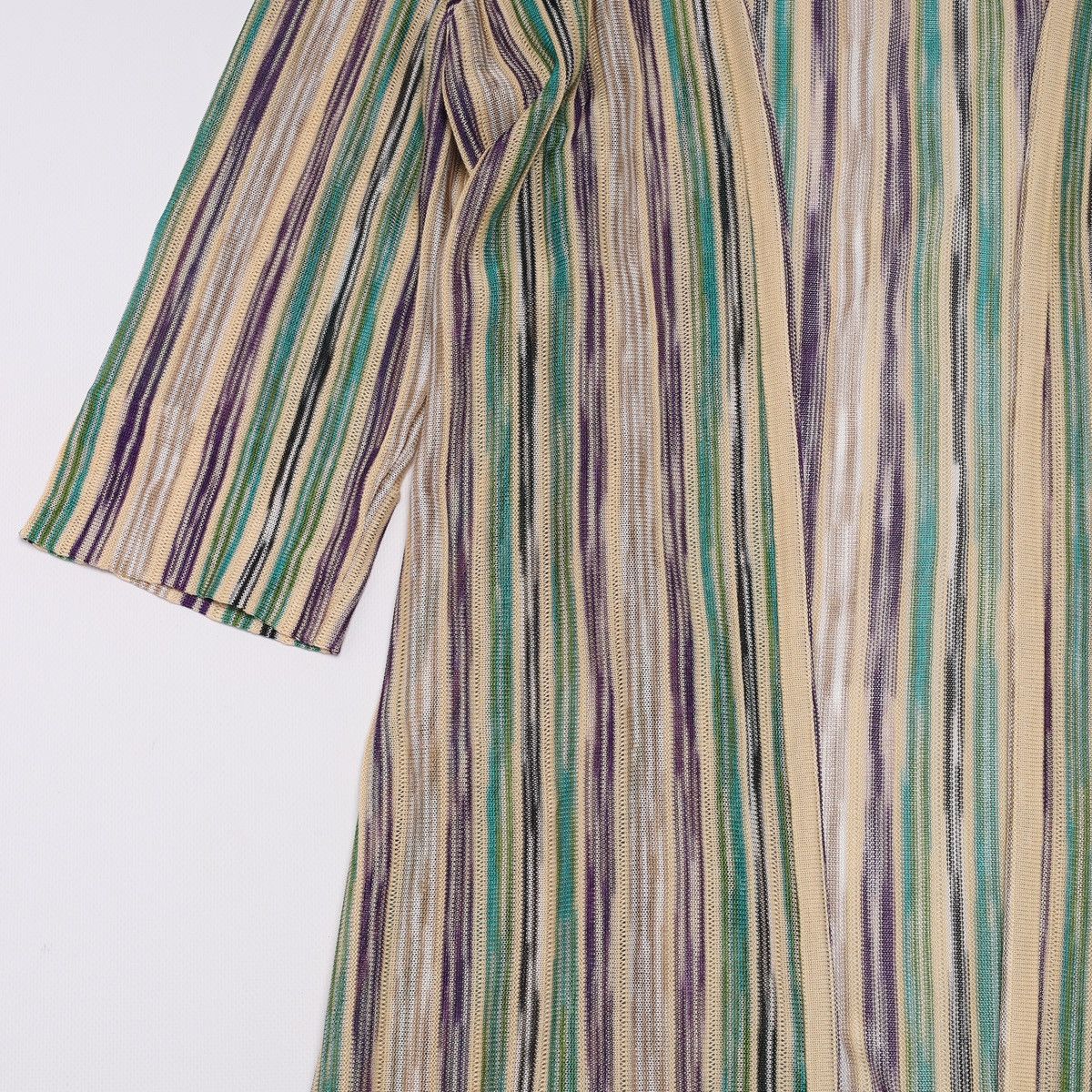 Missoni Missoni Multicolor Viscose Cotton Striped Long Cardigan Dres Size XL / US 12-14 / IT 48-50 - 6 Thumbnail