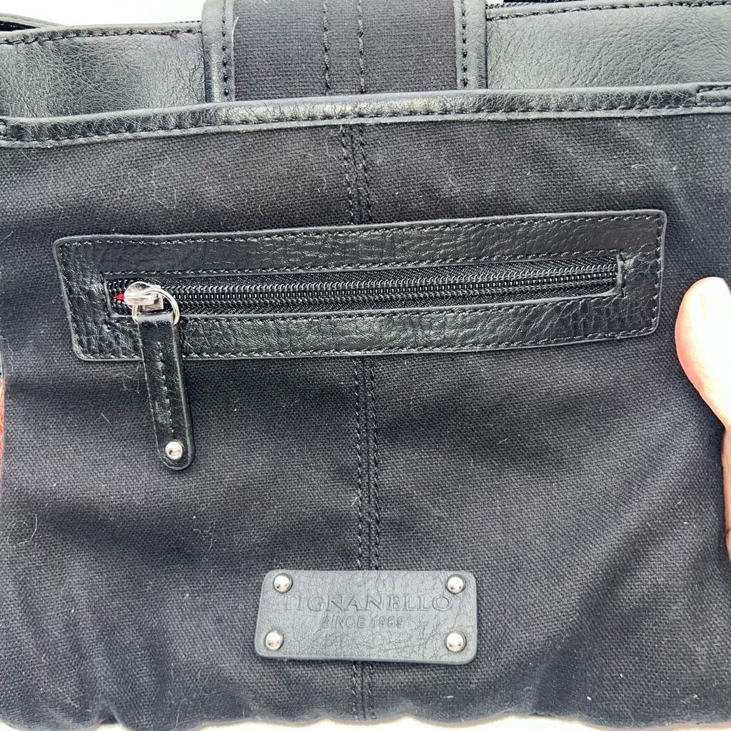 Other Tignanello Utility II Black Canvas and Leather Crossbody with Pouch Size ONE SIZE - 11 Thumbnail