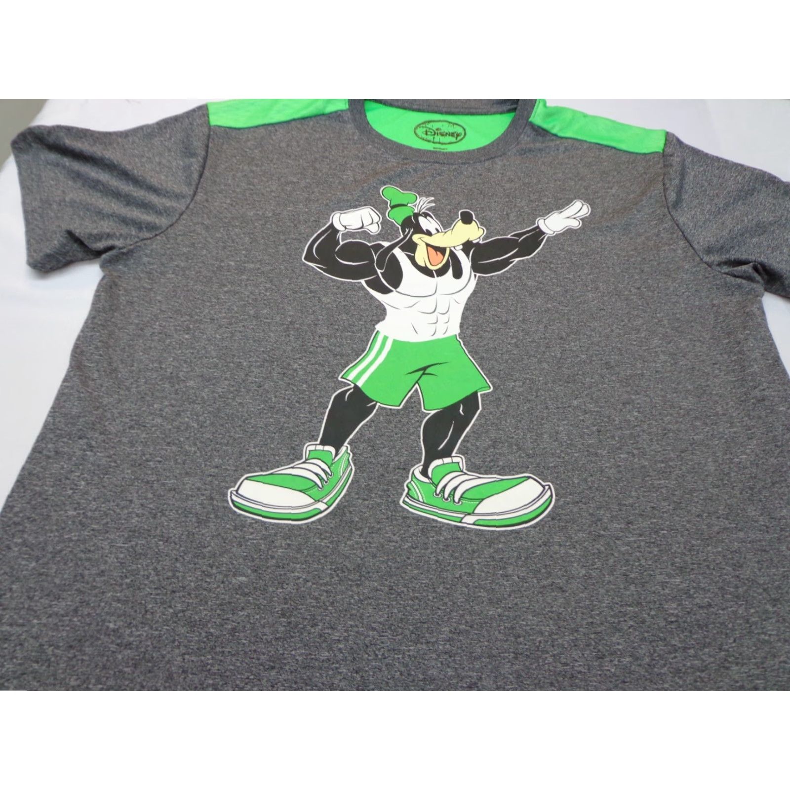 Disney Disney Goofy Muscles Green Gray Graphic T Shirt L Mens Goofy 2010s Vintage Not N/A Size US L / EU 52-54 / 3 - 2 Thumbnail