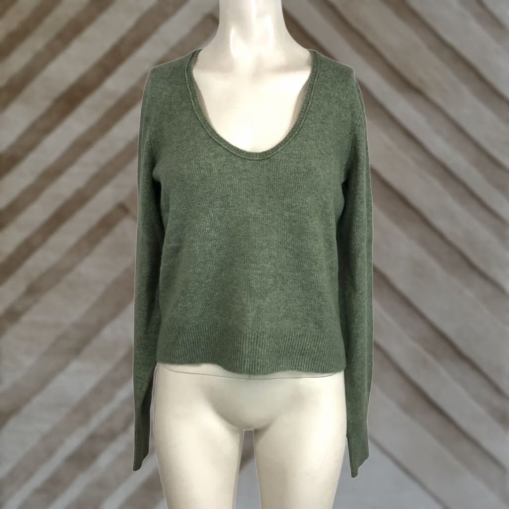 Vintage AERIE GREEN Sweater Womens Small Long Sleeve Round Neck Pullover Size S / US 4 / IT 40 - 1 Thumbnail