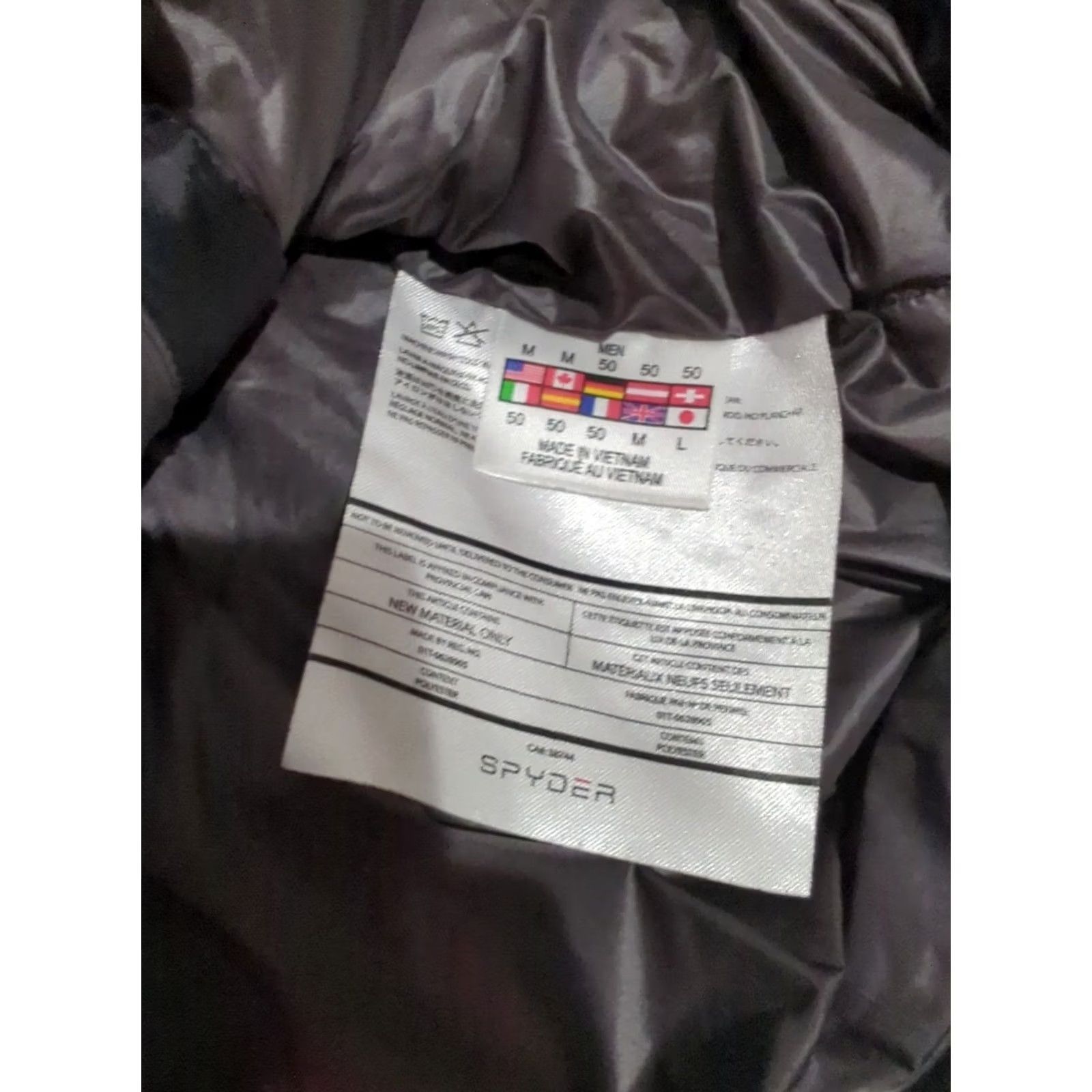 Spyder Spyder GEARED SYNTHETIC DOWN PUFFER Jacket Men Medium Black Winter Ski Size US M / EU 48-50 / 2 - 7 Thumbnail