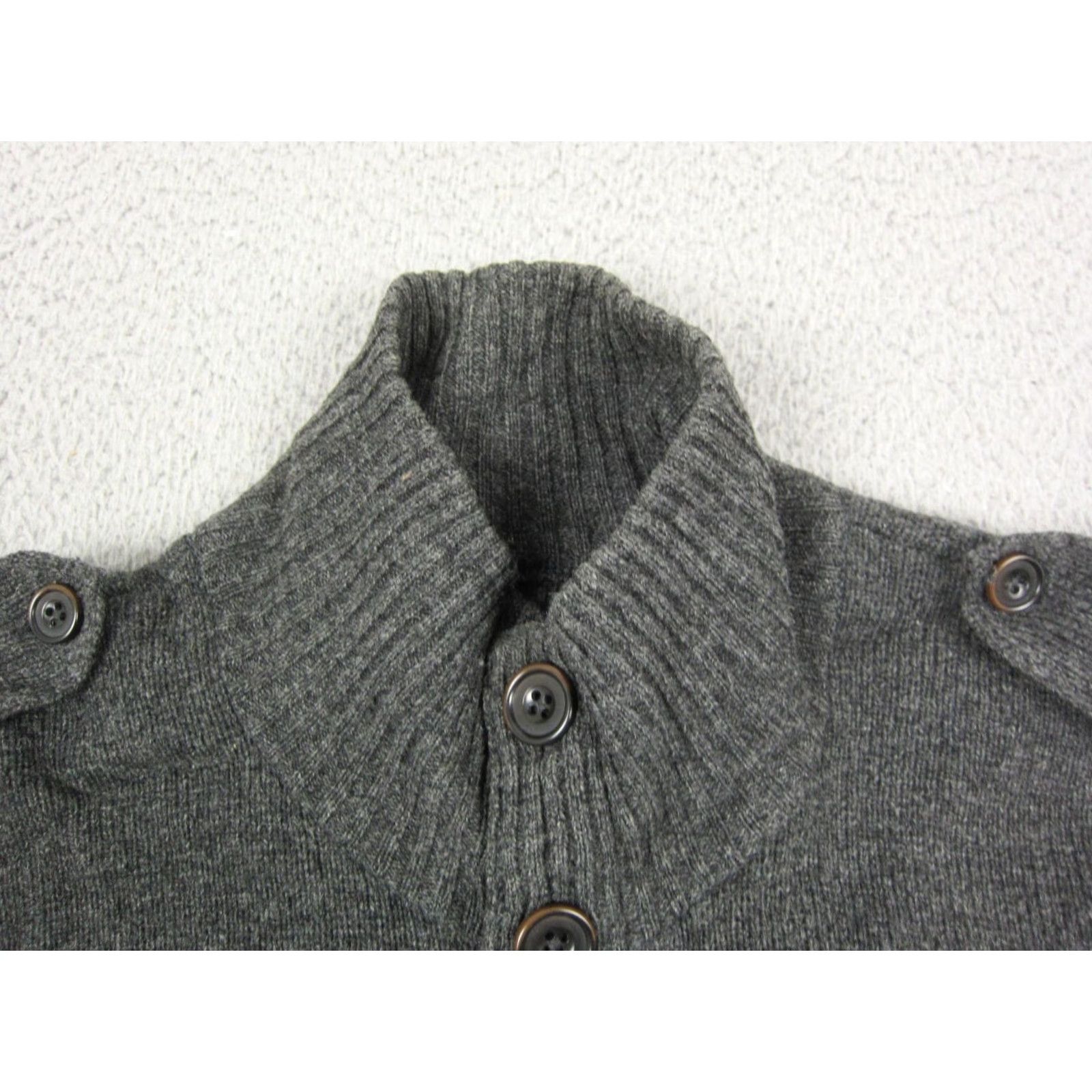 Gap GAP Cardigan Mens XL Gray 100% Lambs Wool Button Up Sweater Casual Size US XL / EU 56 / 4 - 3 Thumbnail