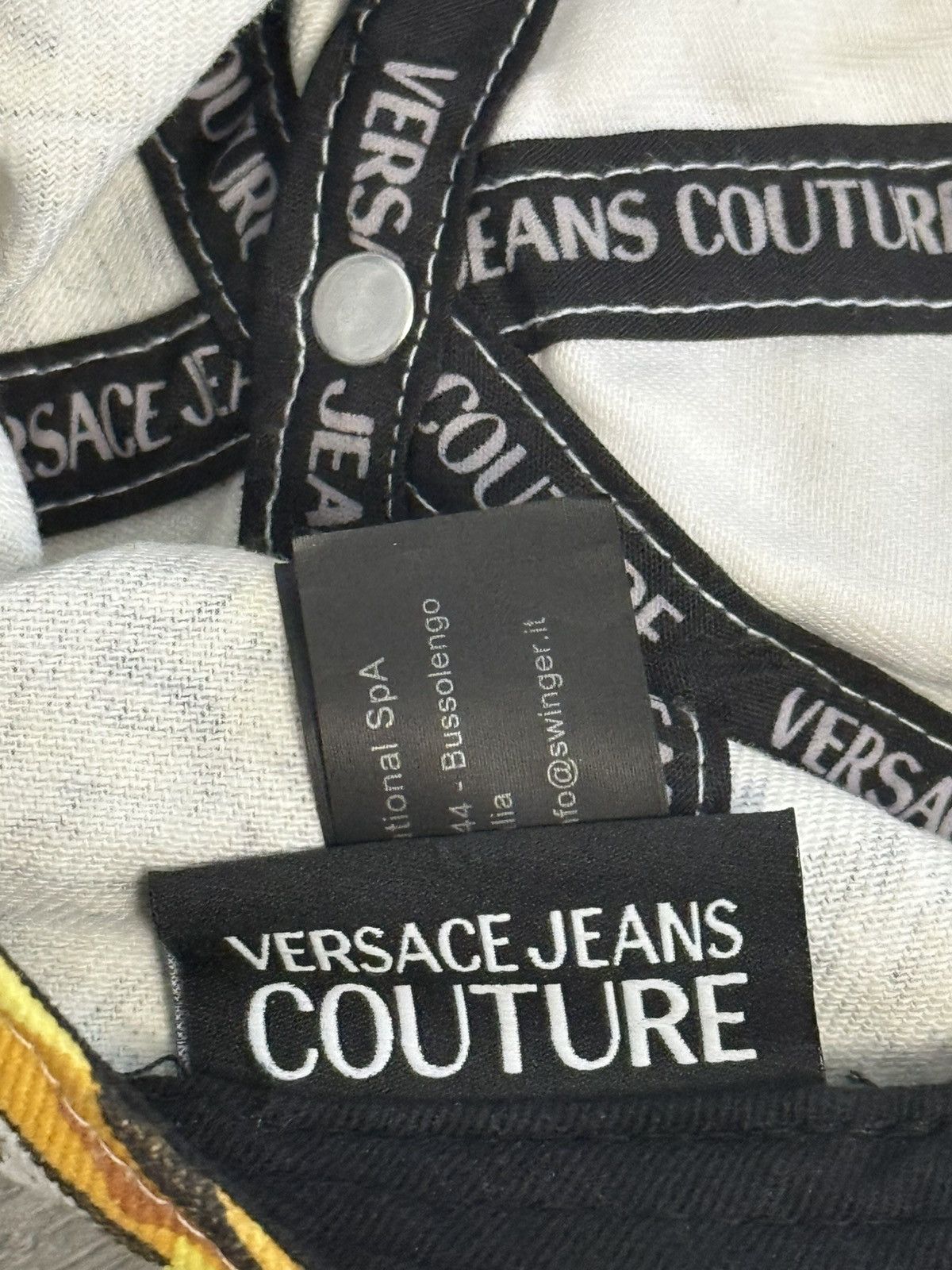 Versace Jeans Couture Versace White Barocco Baroque Baseball Cap One Size Size ONE SIZE - 5 Thumbnail