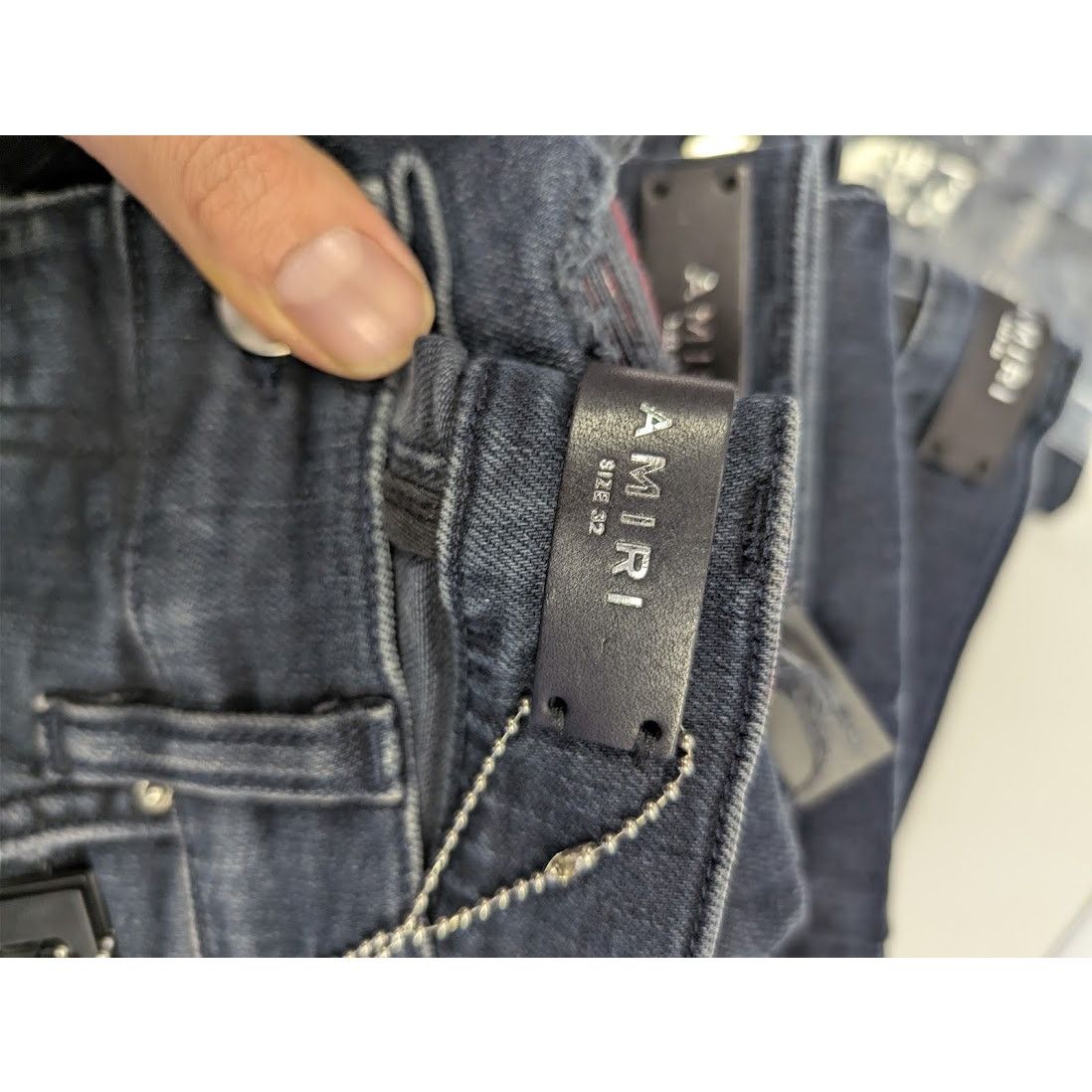 Amiri o1rshd1 Ultra Suede MX1 Denim Jean in Midnight Indigo Size US 32 / EU 48 - 21 Thumbnail