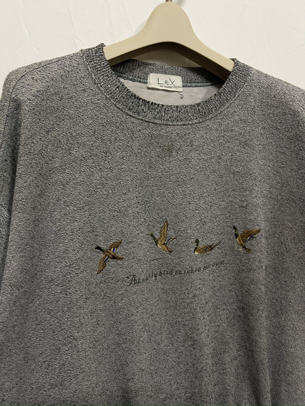 Japanese Brand × Vintage Vintage Lex By Amasa Embroidery Duck Crewneck Sweater Size US L / EU 52-54 / 3 - 2 Thumbnail