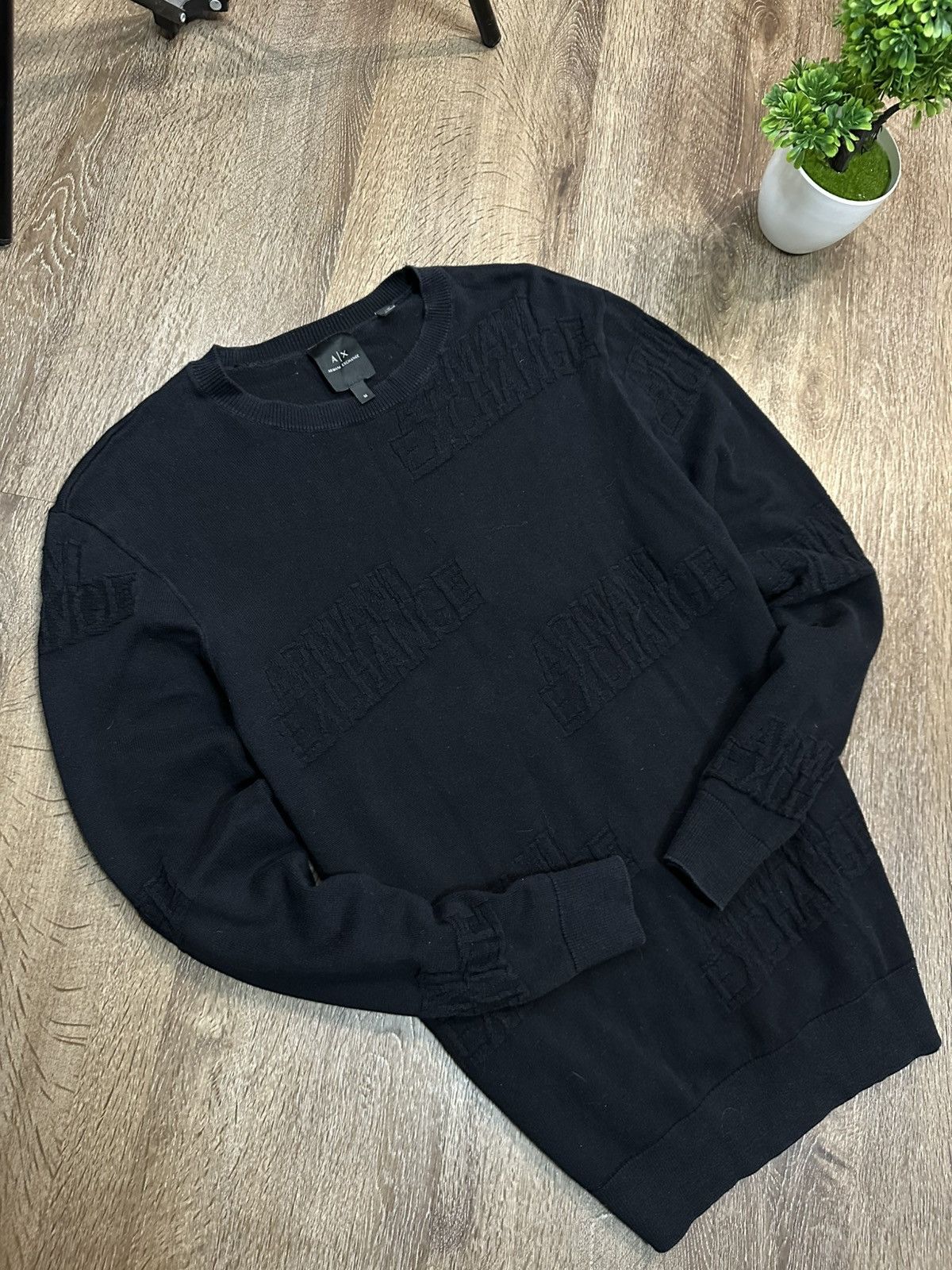Armani Exchange Armani Exchange Light Sweater Many Logo Size US M / EU 48-50 / 2 - 4 Thumbnail
