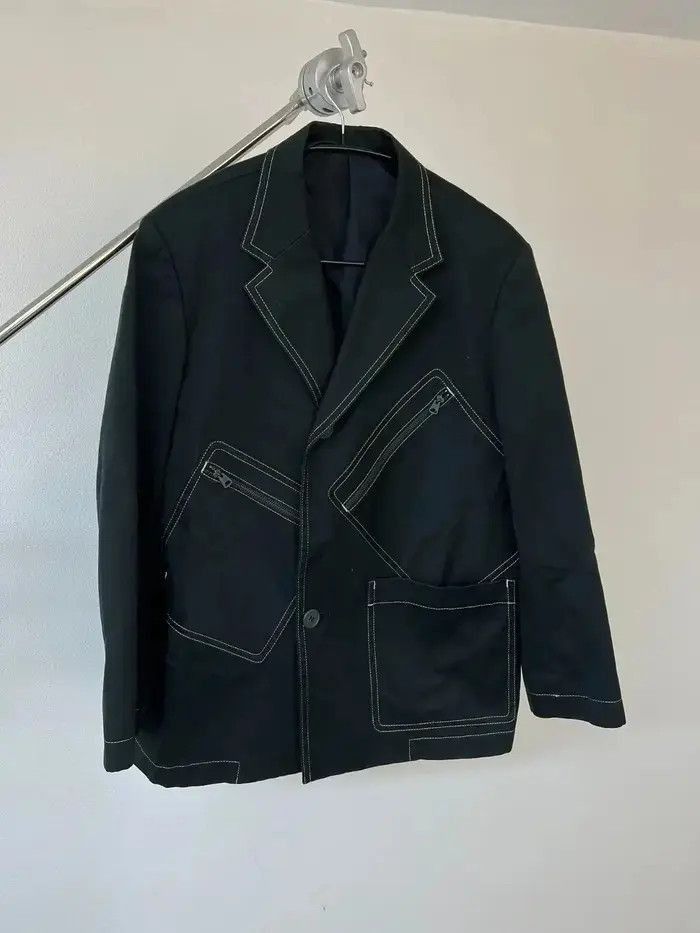 Yohji Yamamoto Yohji Yamamoto white lining multi pocket jacket Size US L / EU 52-54 / 3 - 2 Thumbnail