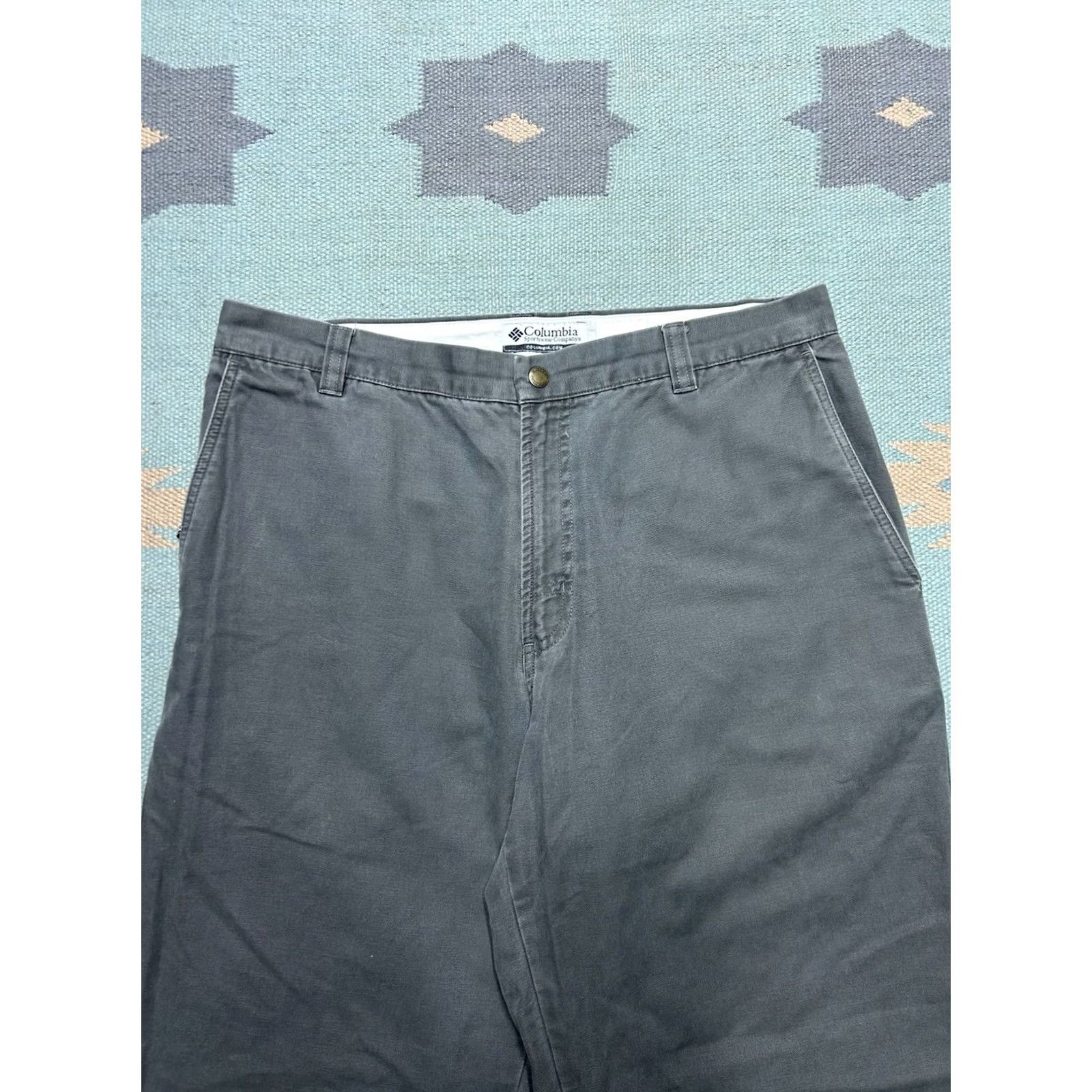Vintage Columbia Pants Canvas Carpenter Gray 34x30 Mens Outdoor Hiking Fishing Size US 34 / EU 50 - 7 Thumbnail