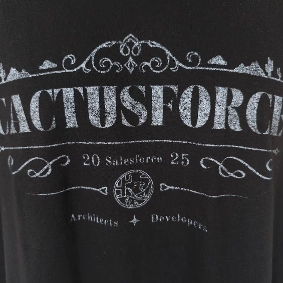Vintage Cactusforce Salesforce T Shirt Mens Large Black 2025 Community Conference Size US L / EU 52-54 / 3 - 3 Thumbnail