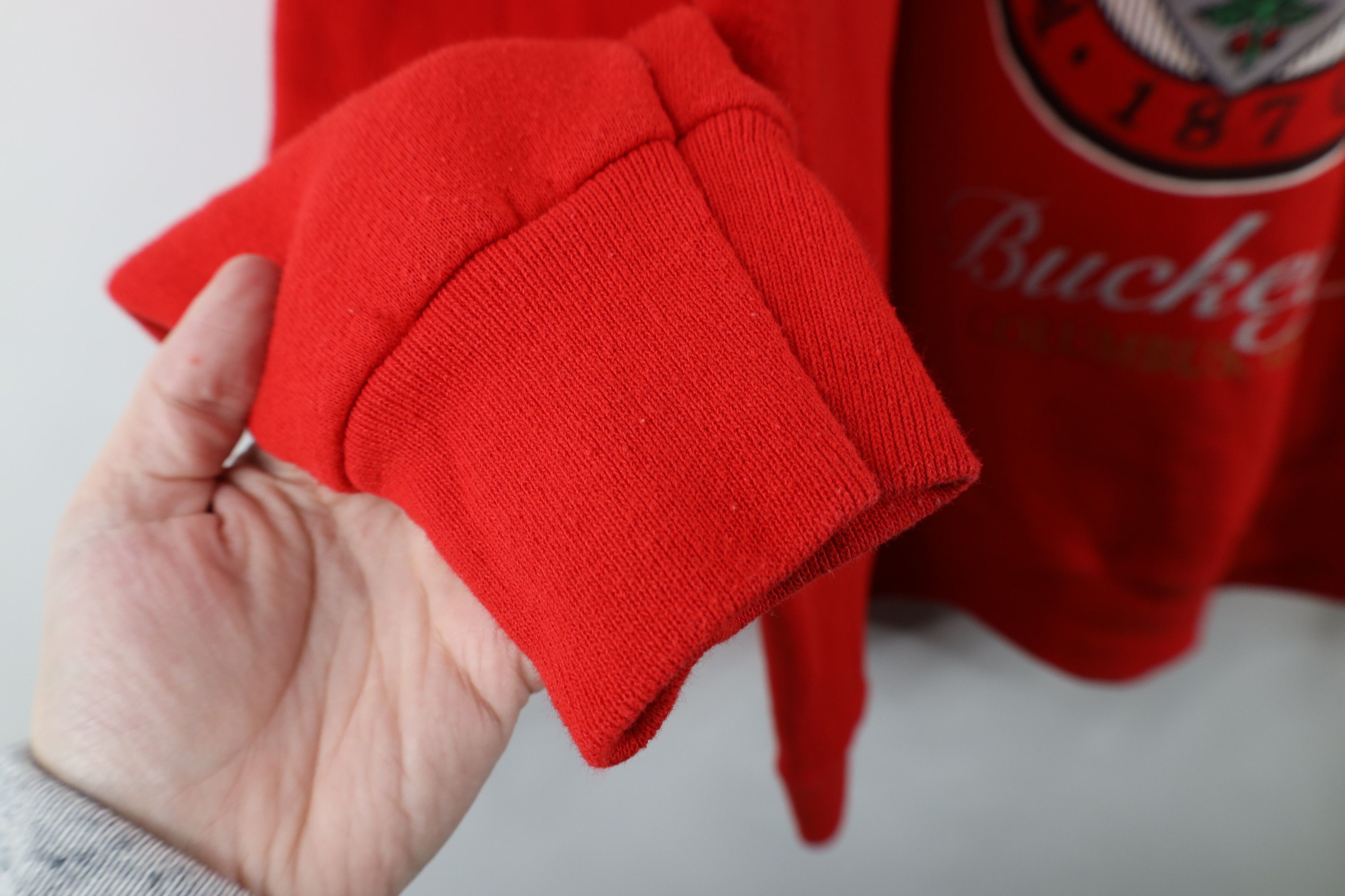 Vintage Vintage 90s Ohio State University Crewneck Sweatshirt USA Size US XXL / EU 58 / 5 - 9 Thumbnail