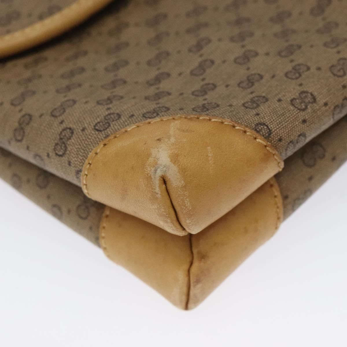 Gucci GUCCI Micro GG Canvas Shoulder Bag Pvc Leather Beige Size ONE SIZE - 11 Thumbnail