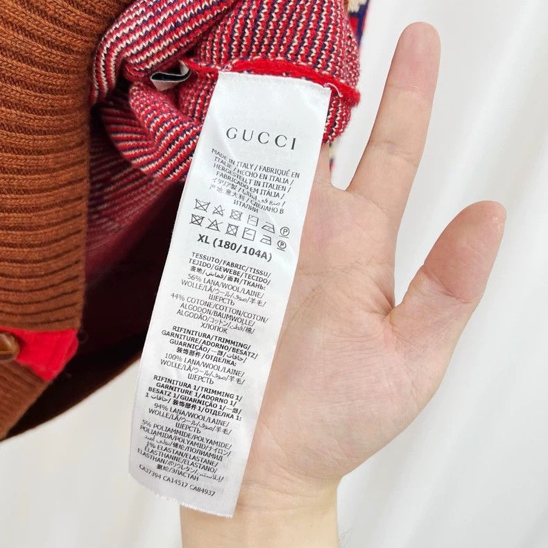 Gucci Gucci Animal letter Logo knitted cardigan coat Size XL / US 12-14 / IT 48-50 - 7 Thumbnail