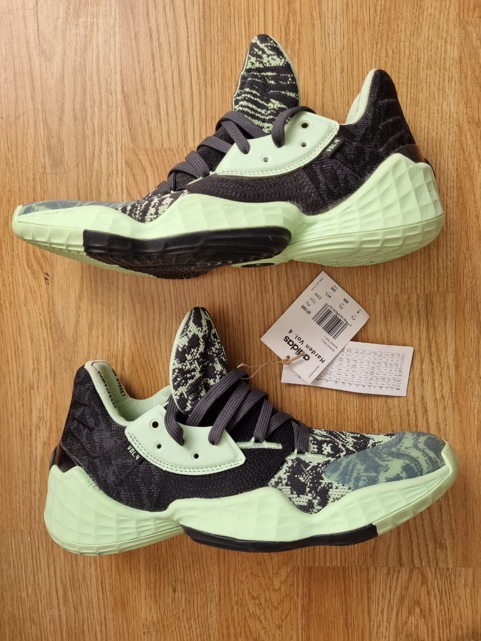 Adidas adidas Harden Vol. 4 Glow Green Size US 8 / EU 41 - 2 Thumbnail